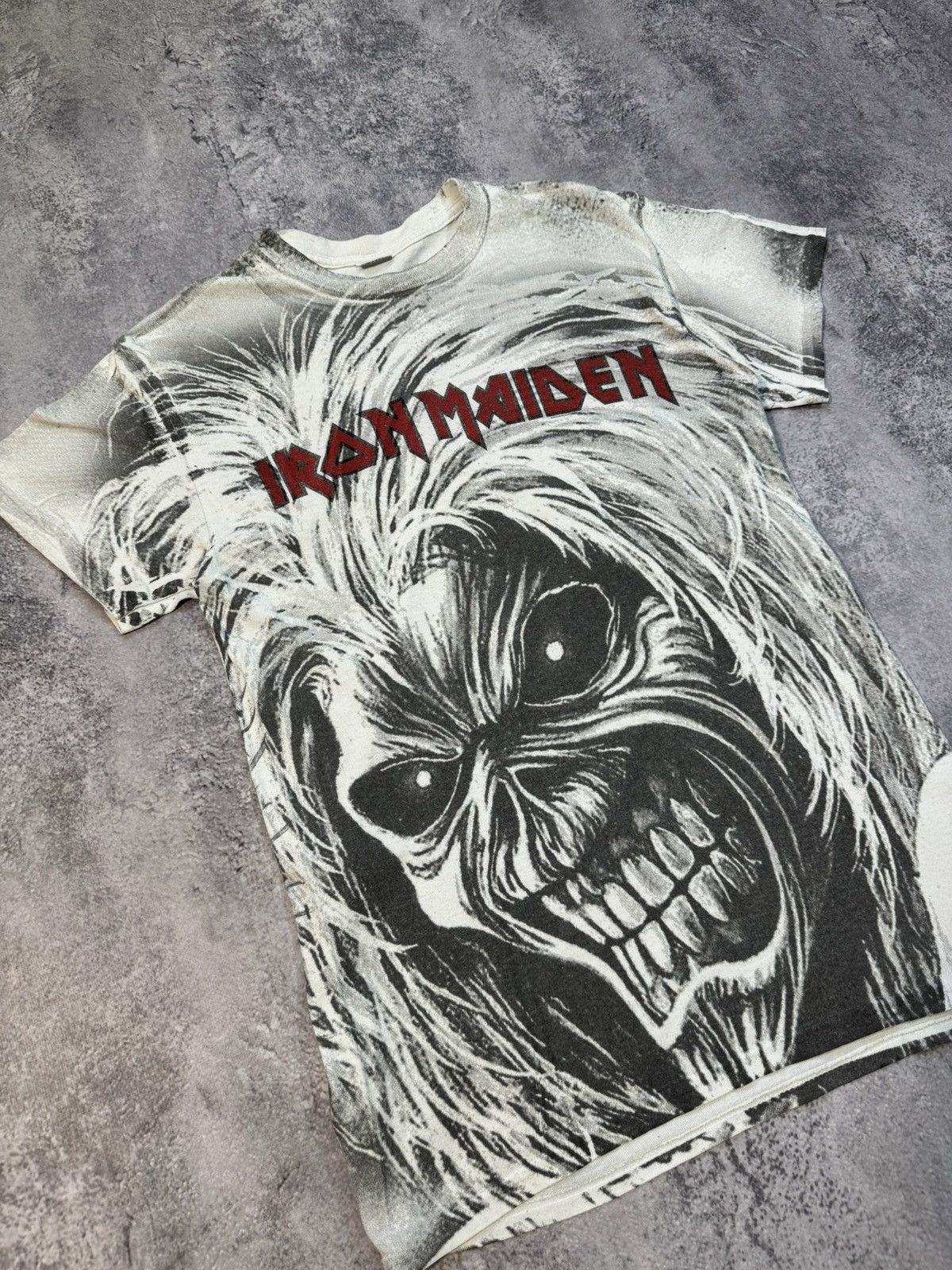 Band Tees × Iron Maiden Iron Maiden Over Print Rock Band T-Shirt Size US S / EU 44-46 / 1 - 2 Thumbnail