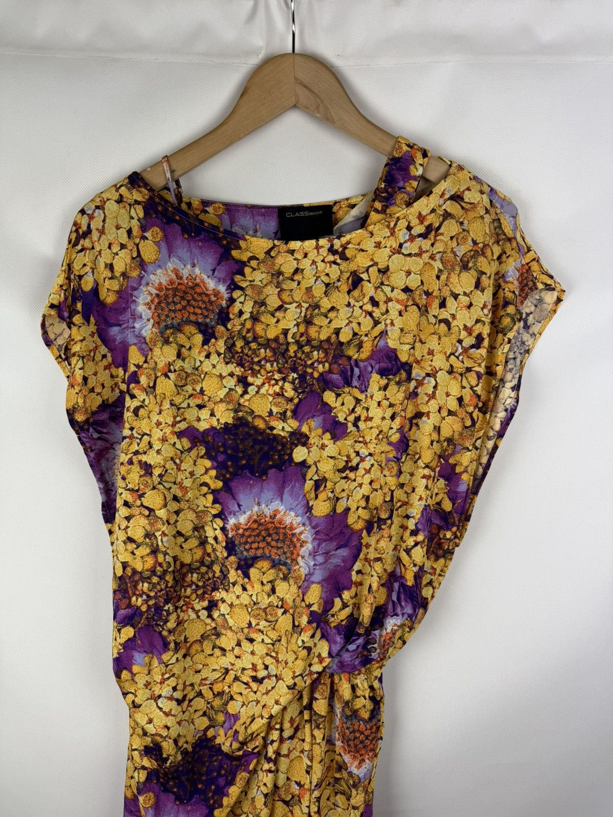 Cavalli Class Roberto Cavalli Class Ladies Overprinted Assymetrical Dress Size S / US 4 / IT 40 - 4 Thumbnail
