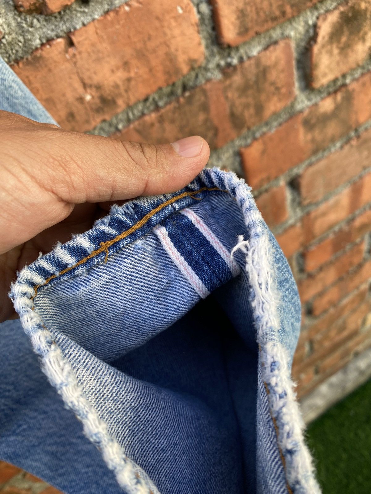Levi's Vintage Clothing W28x30 Vintage levi's 501 redline ripped distressed USA Size US 28 / EU 44 - 11 Thumbnail
