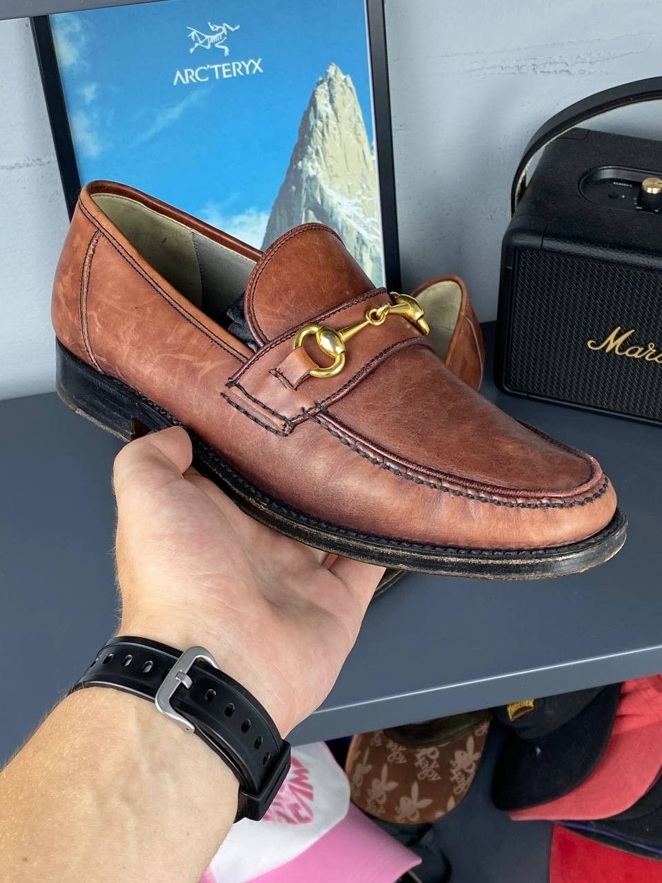 Church's Handmade Churchs gold horsebit loafers, Made in Italy Size US 8 / EU 41 - 3 Thumbnail