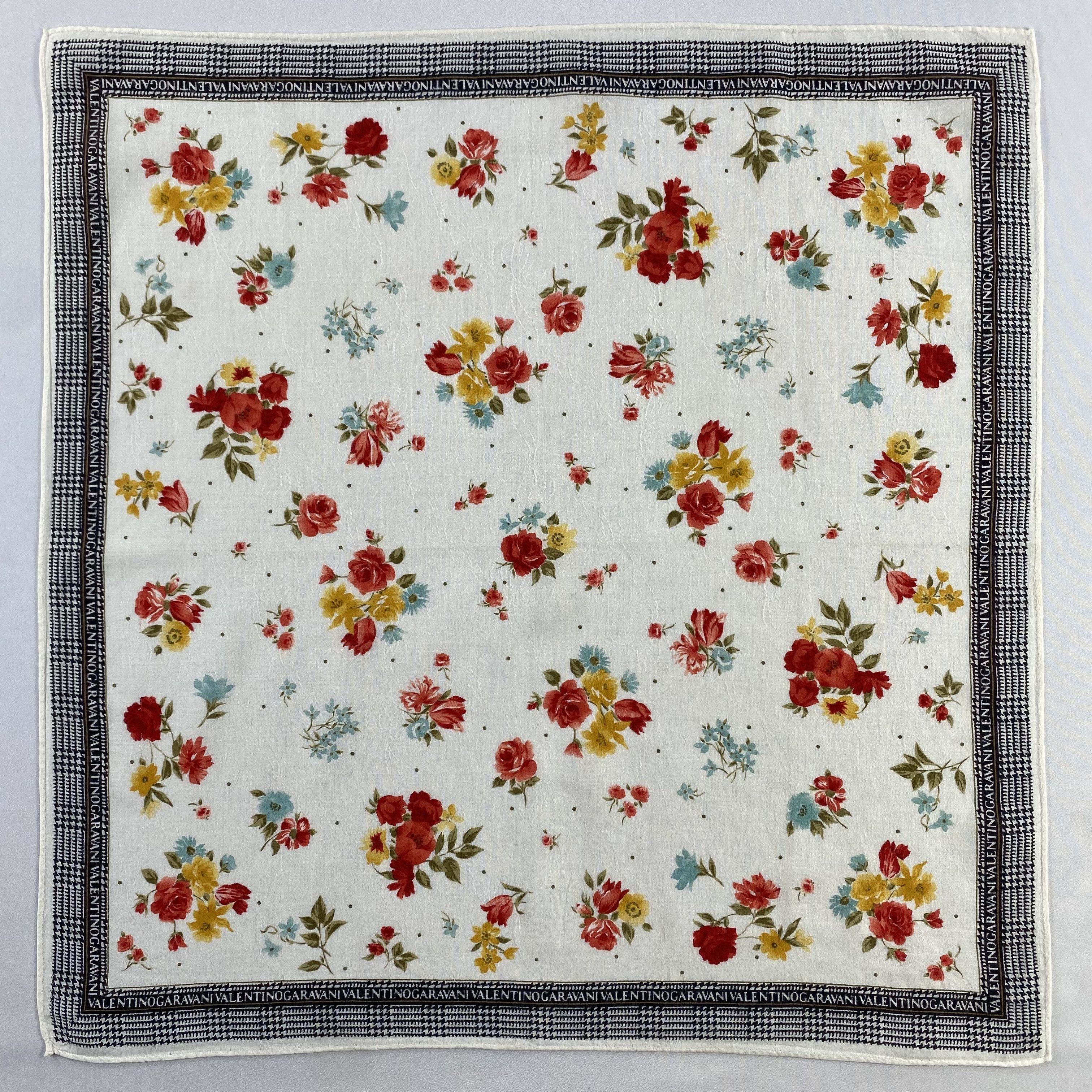 Valentino × Vintage Valentino Garavani Bandana/ Handkerchief / Neckerchief-P1365 Size ONE SIZE - 1 Thumbnail