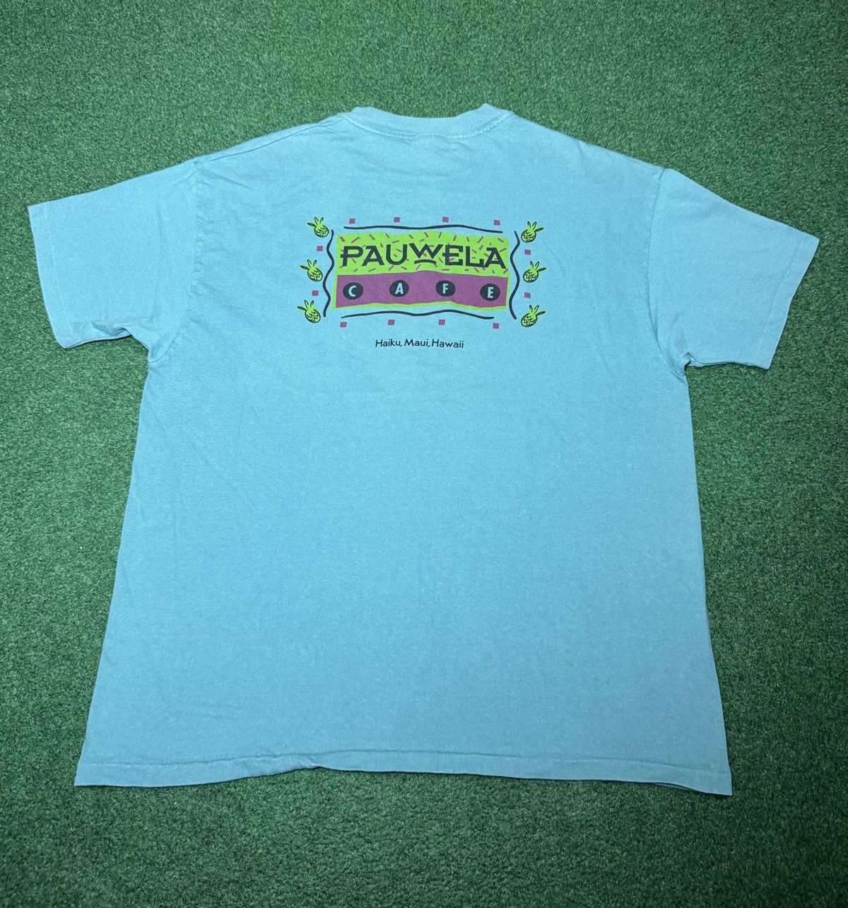 Vintage Vintage Hawaiian Cafe Pauwela Haiku Maui Hawaii XL T Shirt Size US XL / EU 56 / 4 - 1 Thumbnail