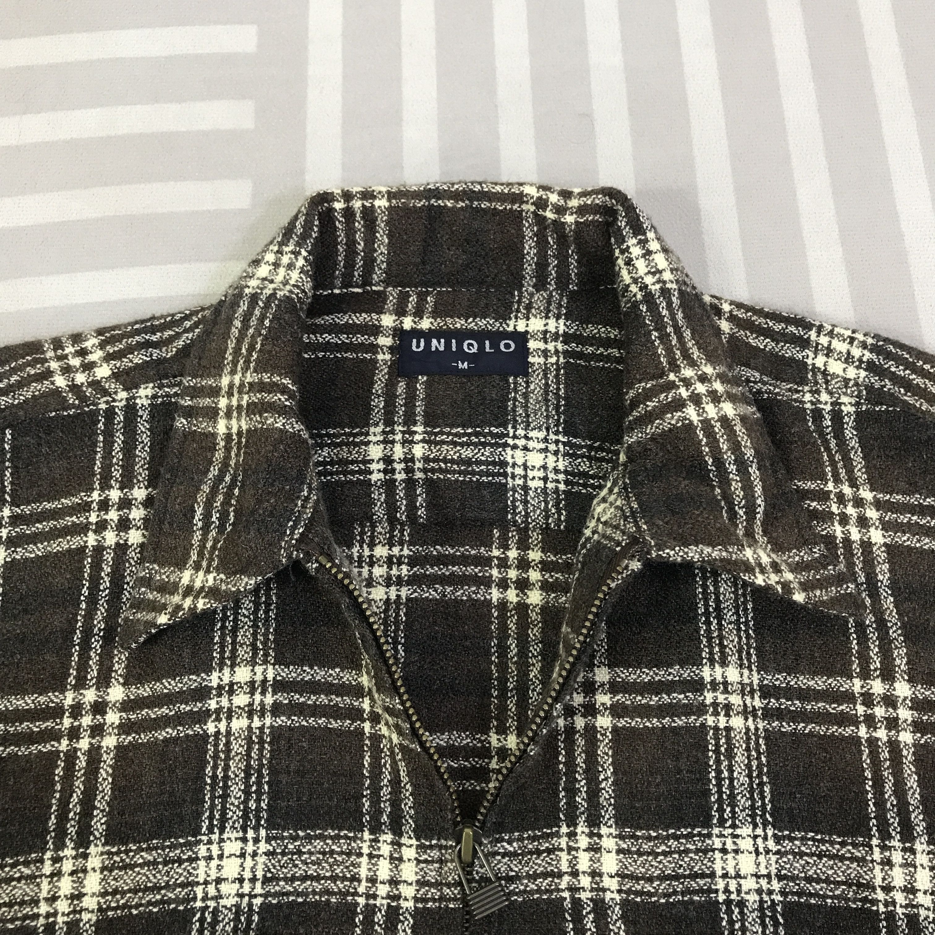 Japanese Brand Vintage Japanese Uniqlo Tartan design Jacket K116B3 Size US M / EU 48-50 / 2 - 5 Thumbnail