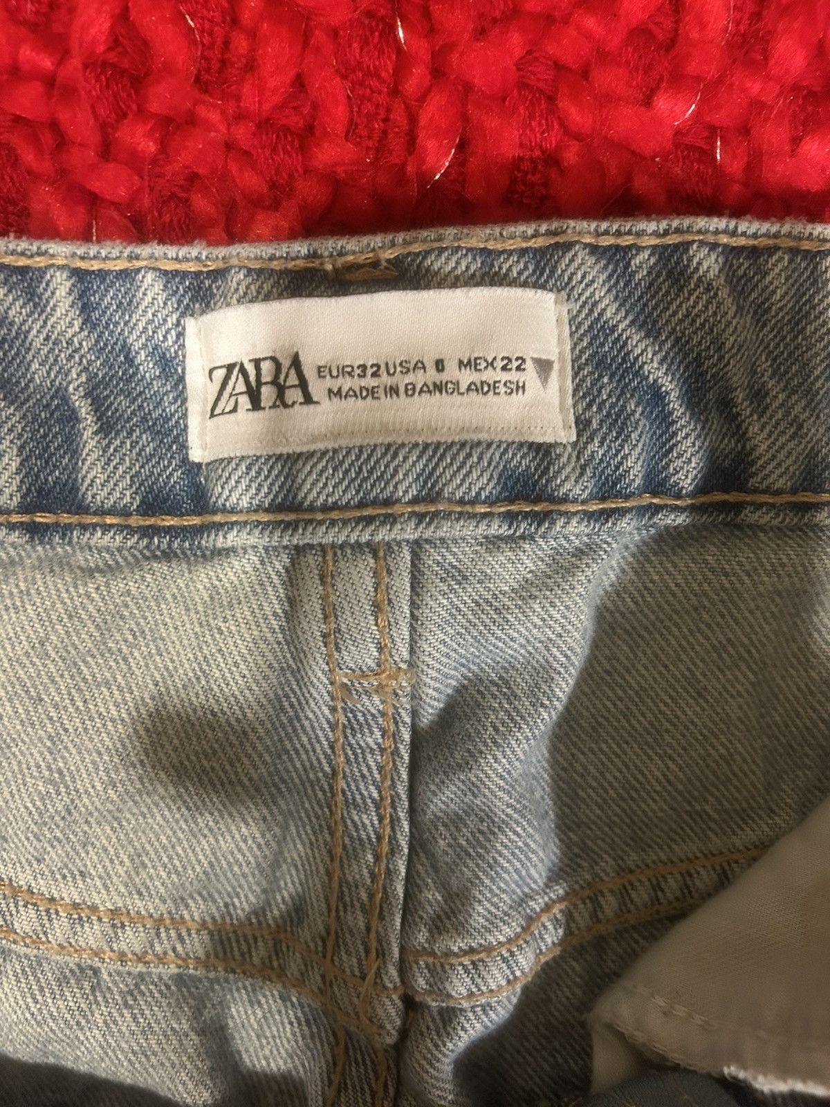 Zara Zara Denim Cargo Jeans Size 25" / US 0 / IT 36 - 3 Thumbnail