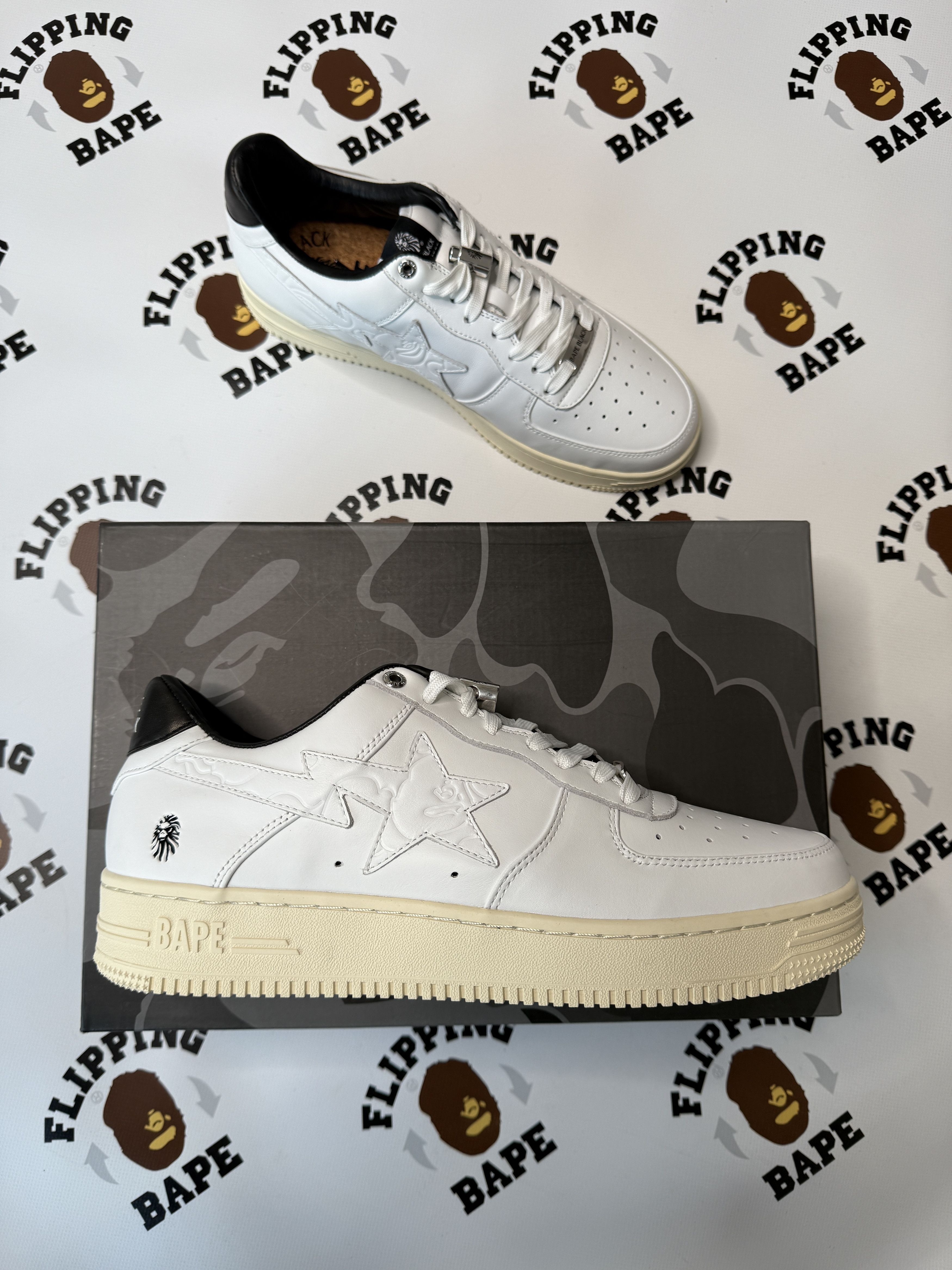 Bape BAPE BLACK BAPE STA LOW (SS21) Size US 12 / EU 45 - 1 Thumbnail