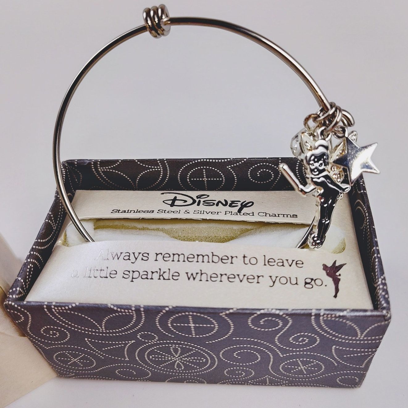 Disney Disney Tinker Bell Bracelet Silver Plated Charm w Star NIB Size ONE SIZE - 2 Thumbnail
