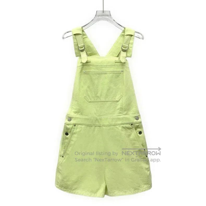 Hermes Hermes Fluorescent Yellow Cotton Work Pants Denim Overalls Size 25" / US 0 / IT 36 - 1 Thumbnail