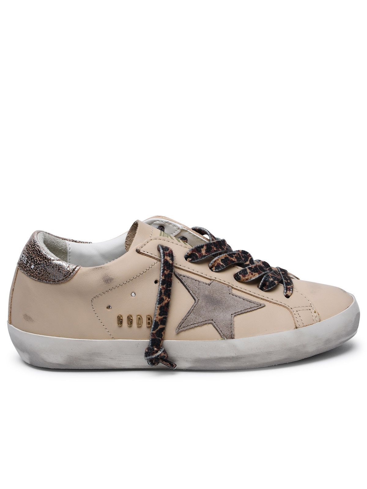 image of Golden Goose 'super-Star Classic' Beige Leather Sneakers, Women's (Size 5)