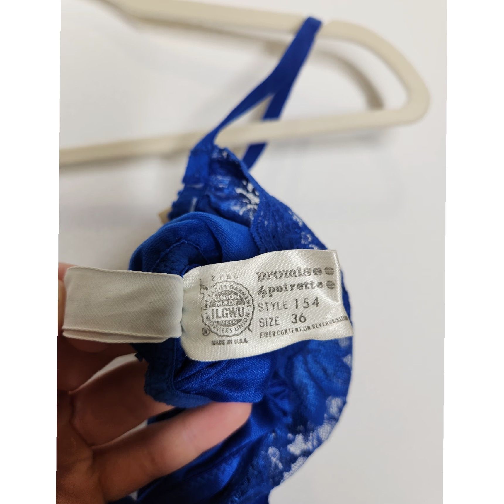 Vintage VINTAGE Poirette NWT Blue Lace Teddy Bodysuit Cami Union Label Dolores Poirette One Piece Women 36 Blue Teddy NWT Vintage Size XS / US 0-2 / IT 36-38 - 8 Thumbnail