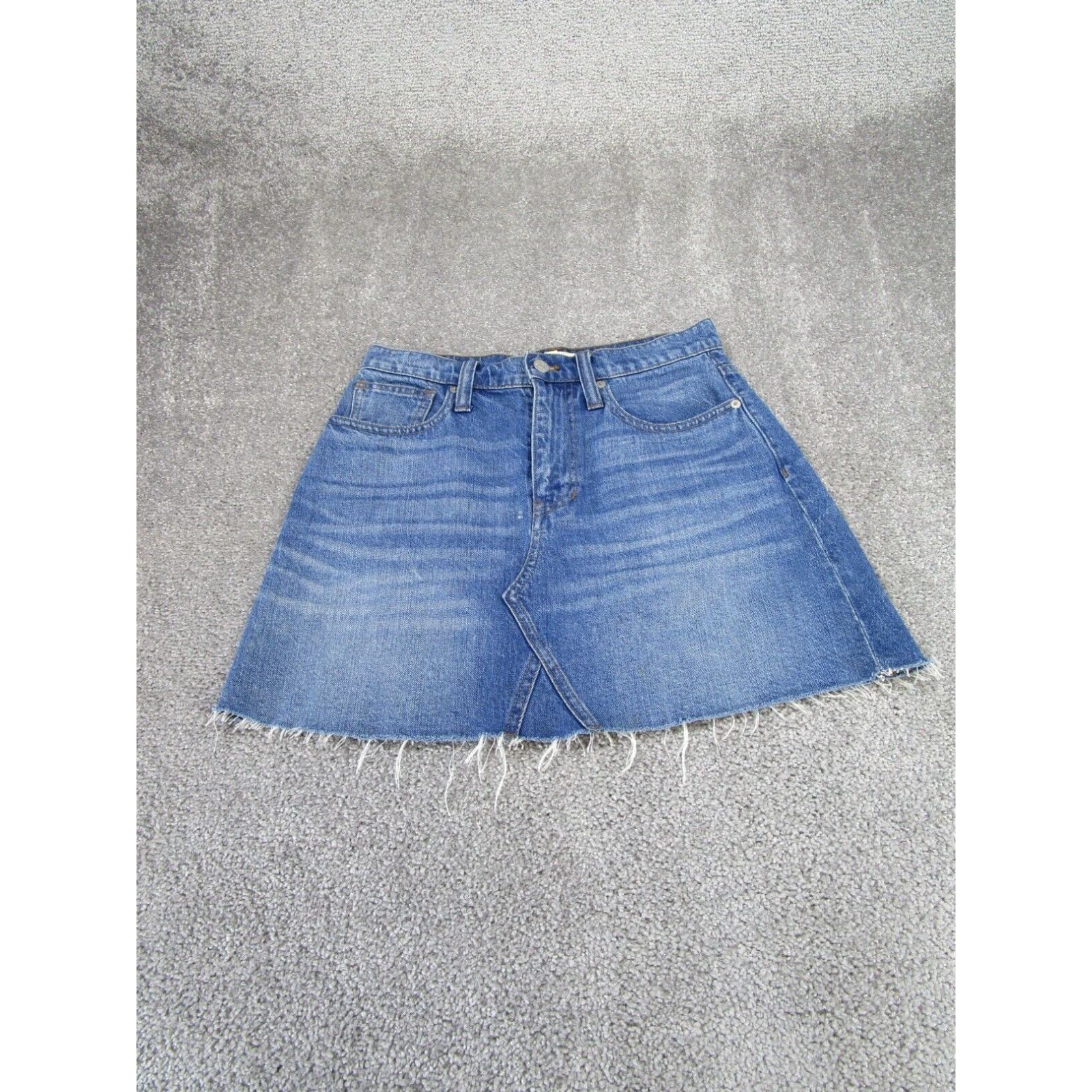 Madewell Madewell Women's A Line Jean Skirt Medium Wash Denim Size 26 Size 26" / US 2 / IT 38 - 1 Thumbnail