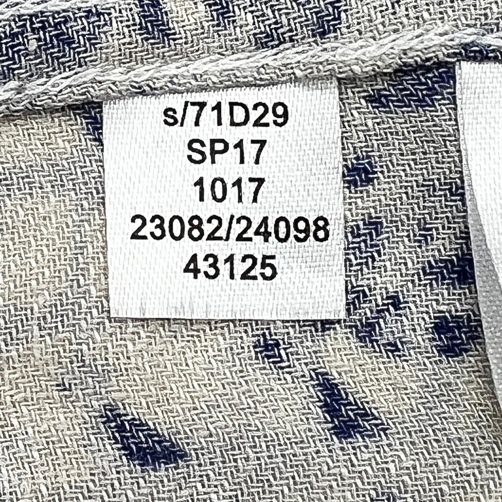 Tasso Elba Tasso Elba Island Silk & Linen Printed Button Up Shirt Blue Size US XL / EU 56 / 4 - 5 Thumbnail