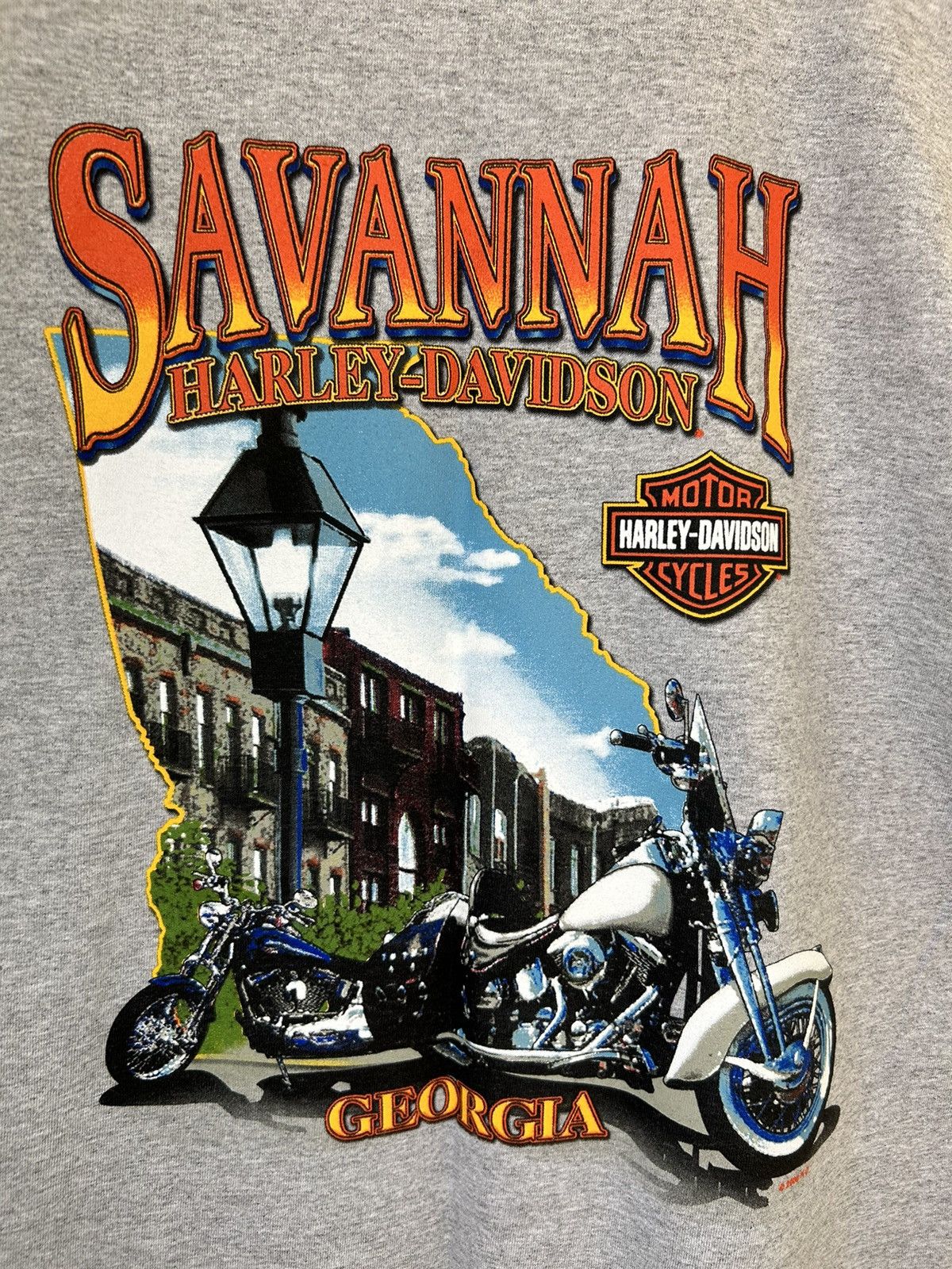 Harley Davidson Vintage Harley Davidson Savannah Georgia Chopper Tank Top Size US L / EU 52-54 / 3 - 3 Thumbnail