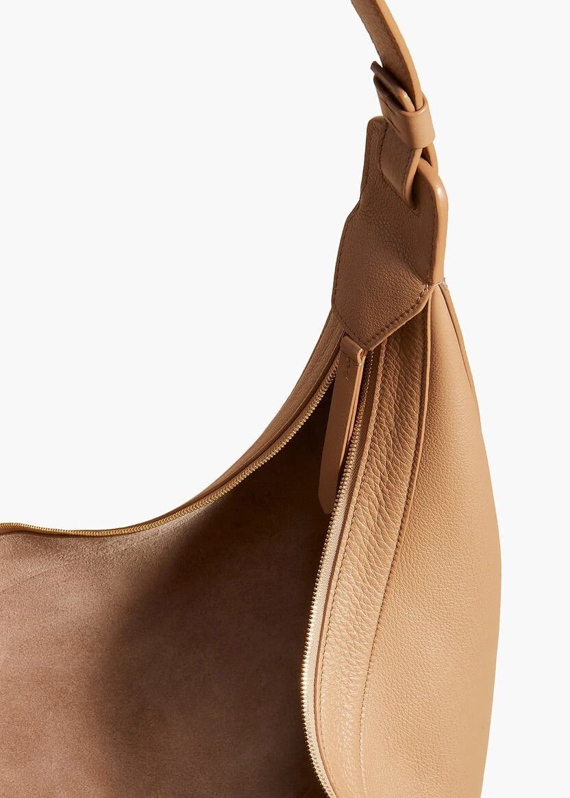KHAITE KHAITE Augustina Hazelnut Pebbled Leather Hobo New Auth Size ONE SIZE - 3 Thumbnail
