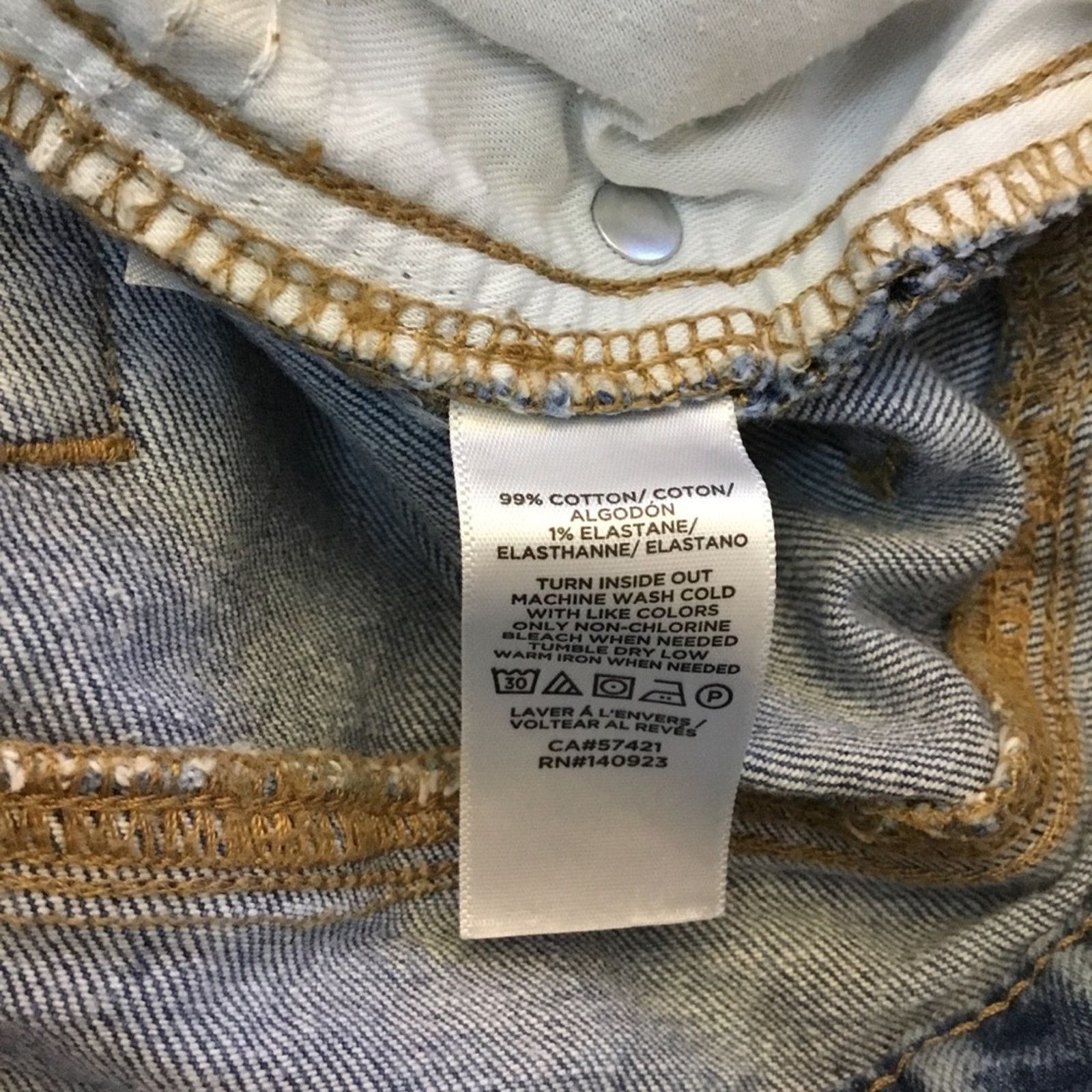Loft Loft Blue Curvy High Waist Straight Crop Jeans Size 30" / US 8 / IT 44 - 13 Thumbnail