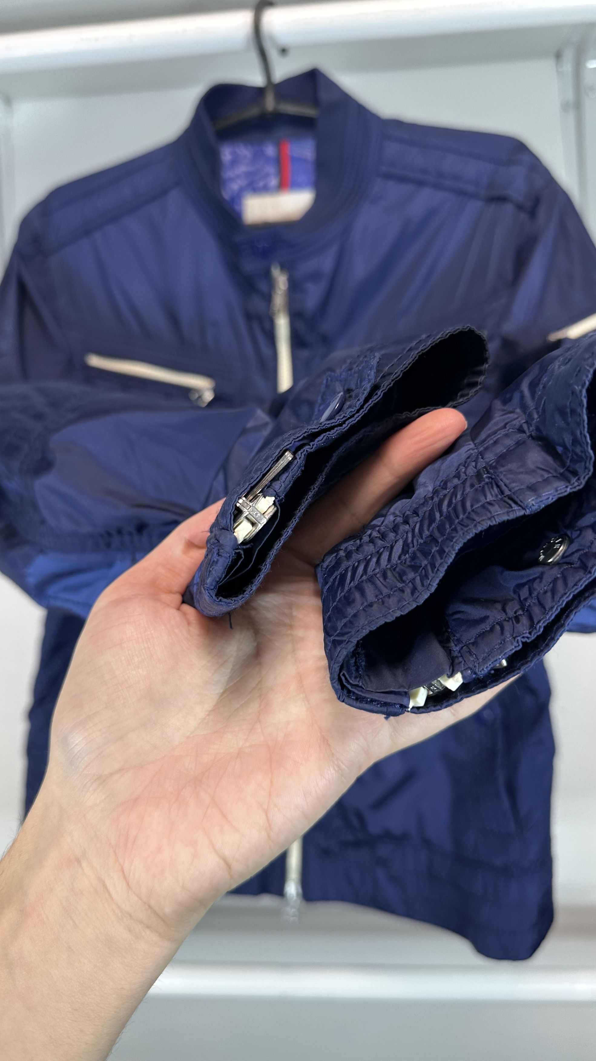 Moncler MONCLER THYM Blue Nylon Casual Windbreaker Bomber Jacket Size US L / EU 52-54 / 3 - 6 Thumbnail