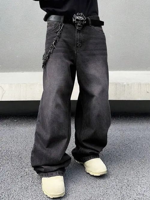 Jean Washed Baggy Denim Jeans Skate Size US 32 / EU 48 - 2 Thumbnail
