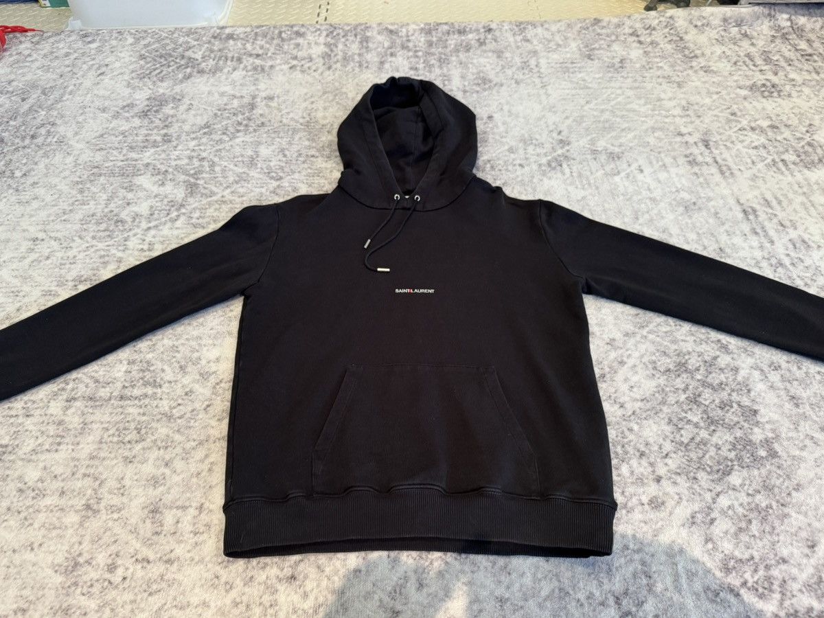 Saint Laurent Paris Saint Laurent Paris Hoodie Black M SLP Size US M / EU 48-50 / 2 - 2 Thumbnail