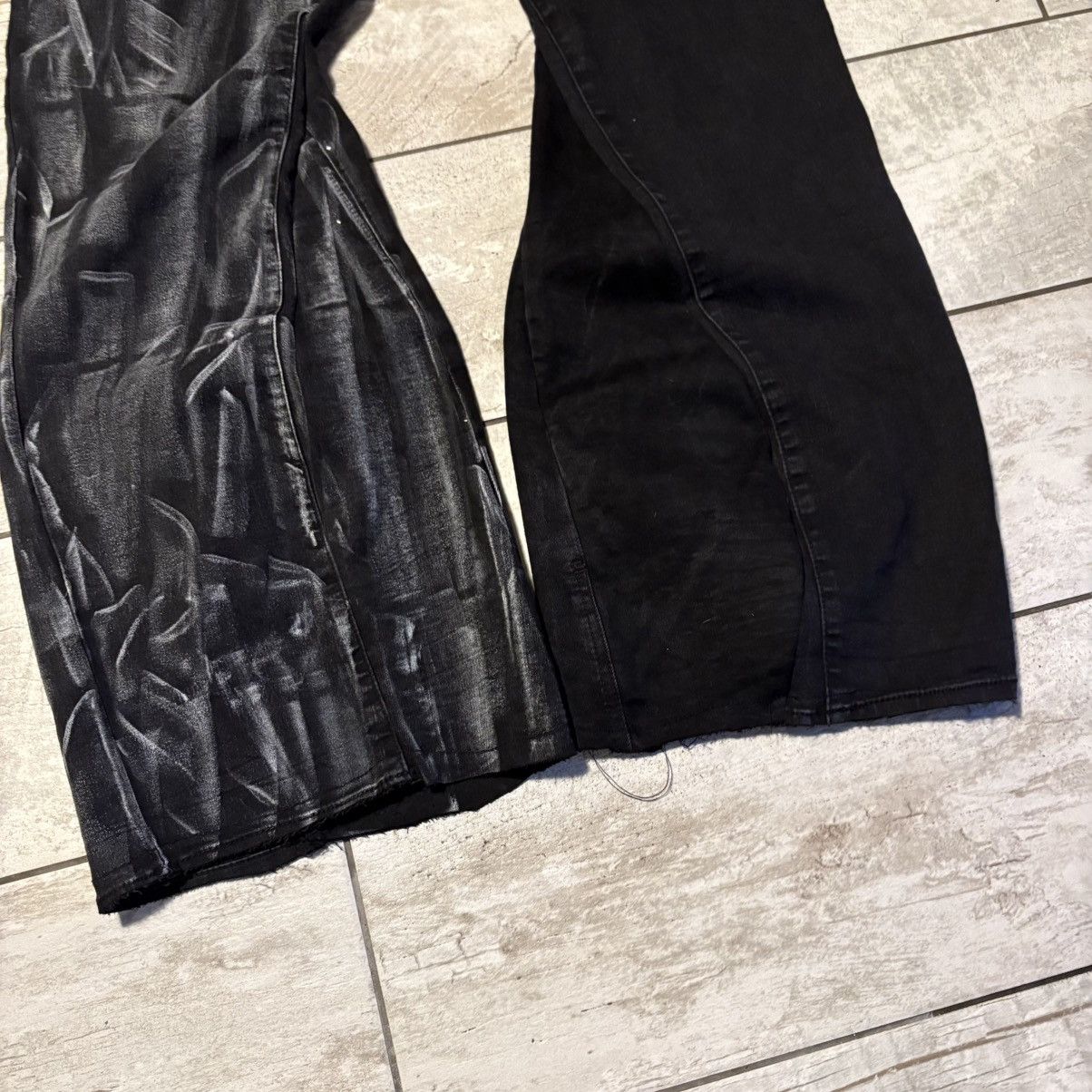 Japanese Brand rare wax handmade streetwear jeans Size US 34 / EU 50 - 2 Thumbnail