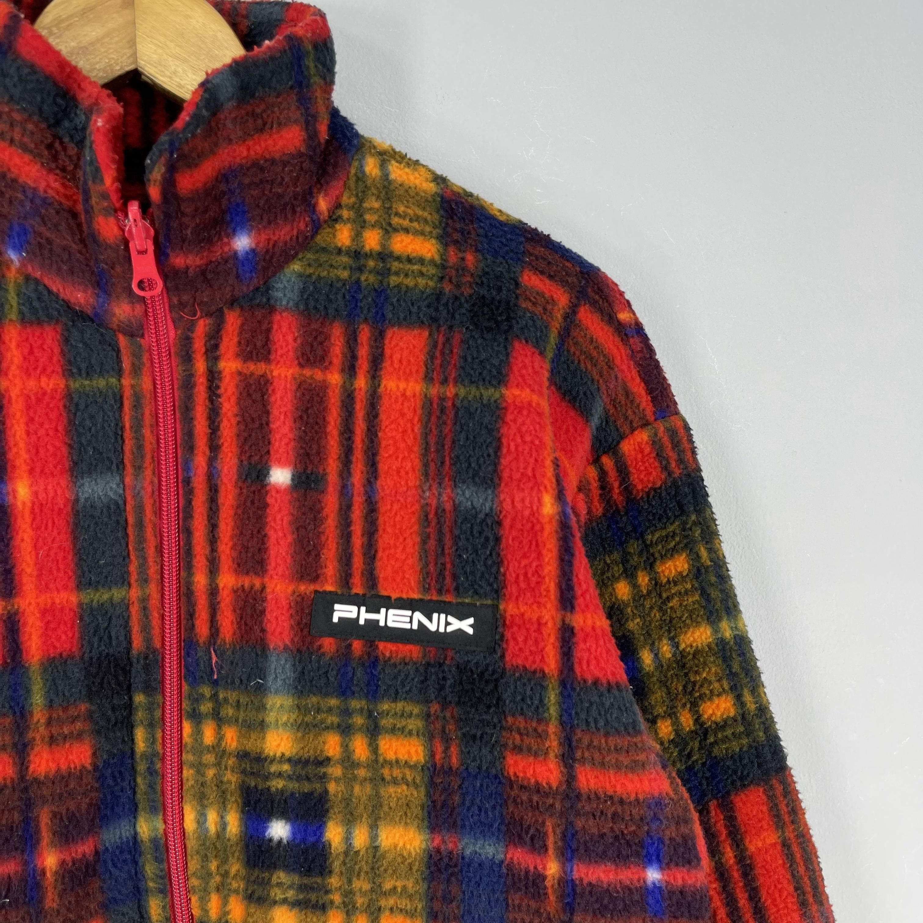 Phenix Vintage PHENIX Polartec Plaid Tartan Warmer Ski Jacket Size M / US 6-8 / IT 42-44 - 2 Thumbnail