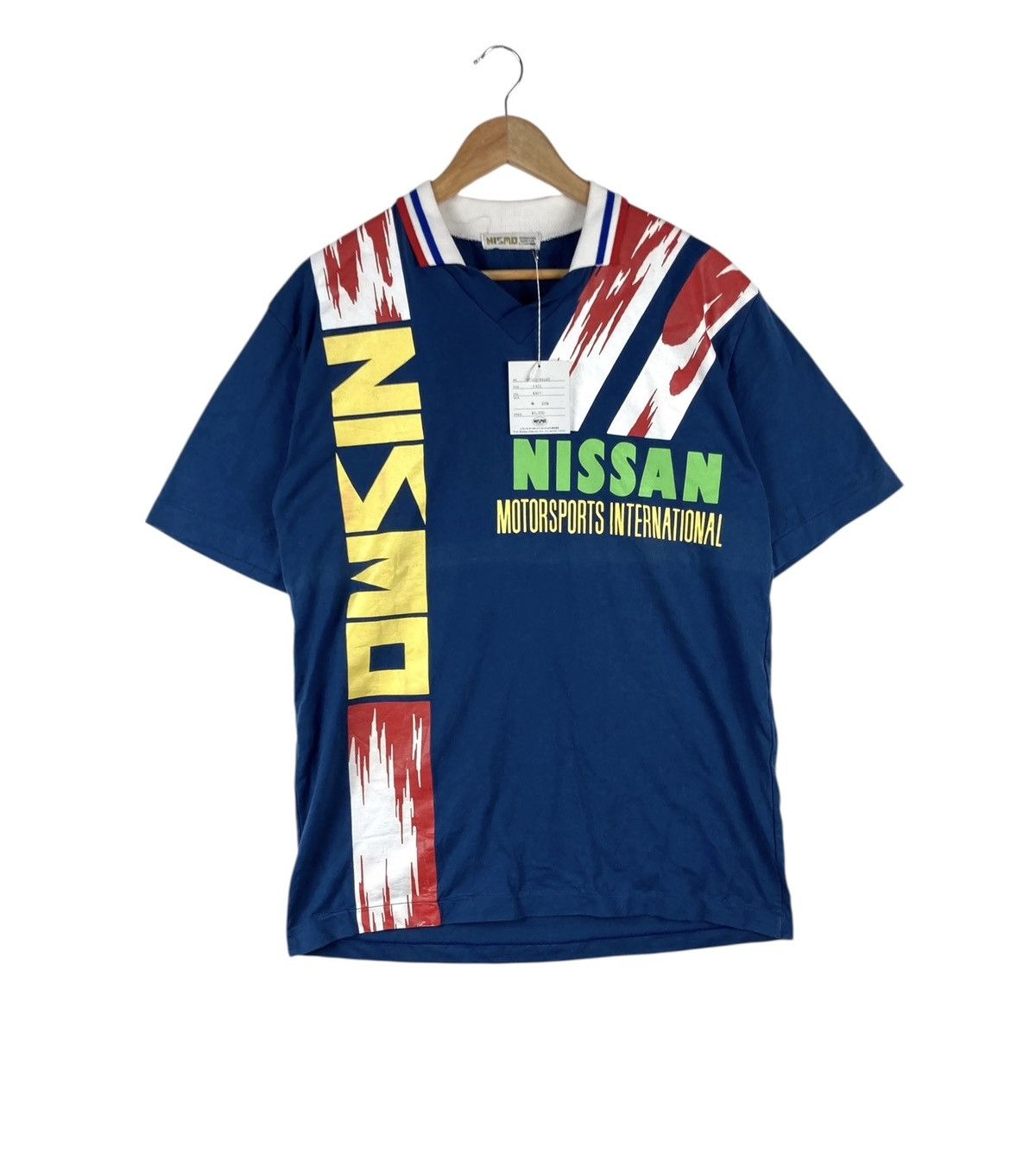 Japanese Brand Deadstock W Tag Nissan Nismo Motorsports Racing Jersey Size US M / EU 48-50 / 2 - 1 Thumbnail