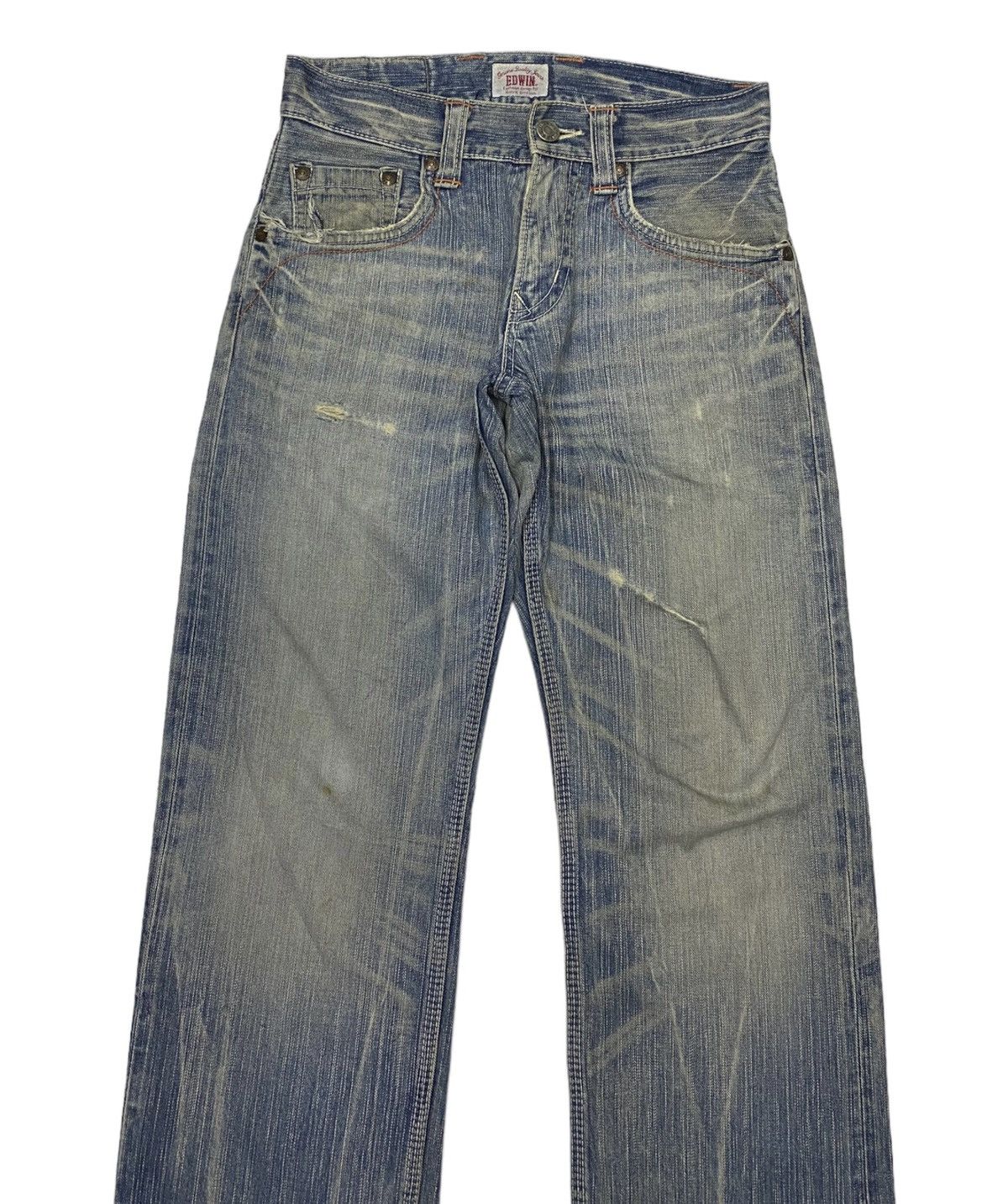 If Six Was Nine 🔥VINTAGE EDWIN BAGGY JEANS DISTRESSED DENIM RARE LGB STYLE Size US 32 / EU 48 - 5 Thumbnail