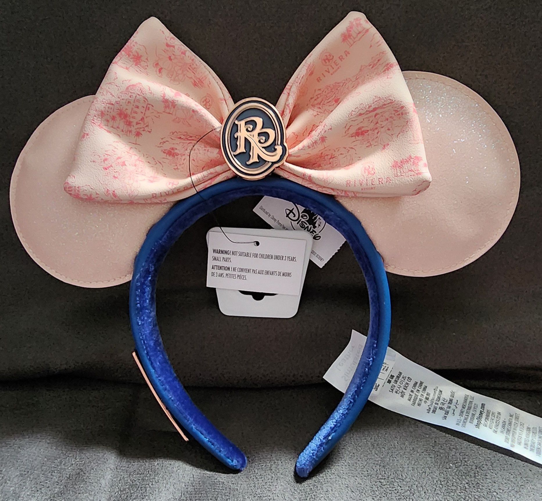 image of NWT Disney Riviera Resort Loungefly Pink Minnie Ears Headban, Women's