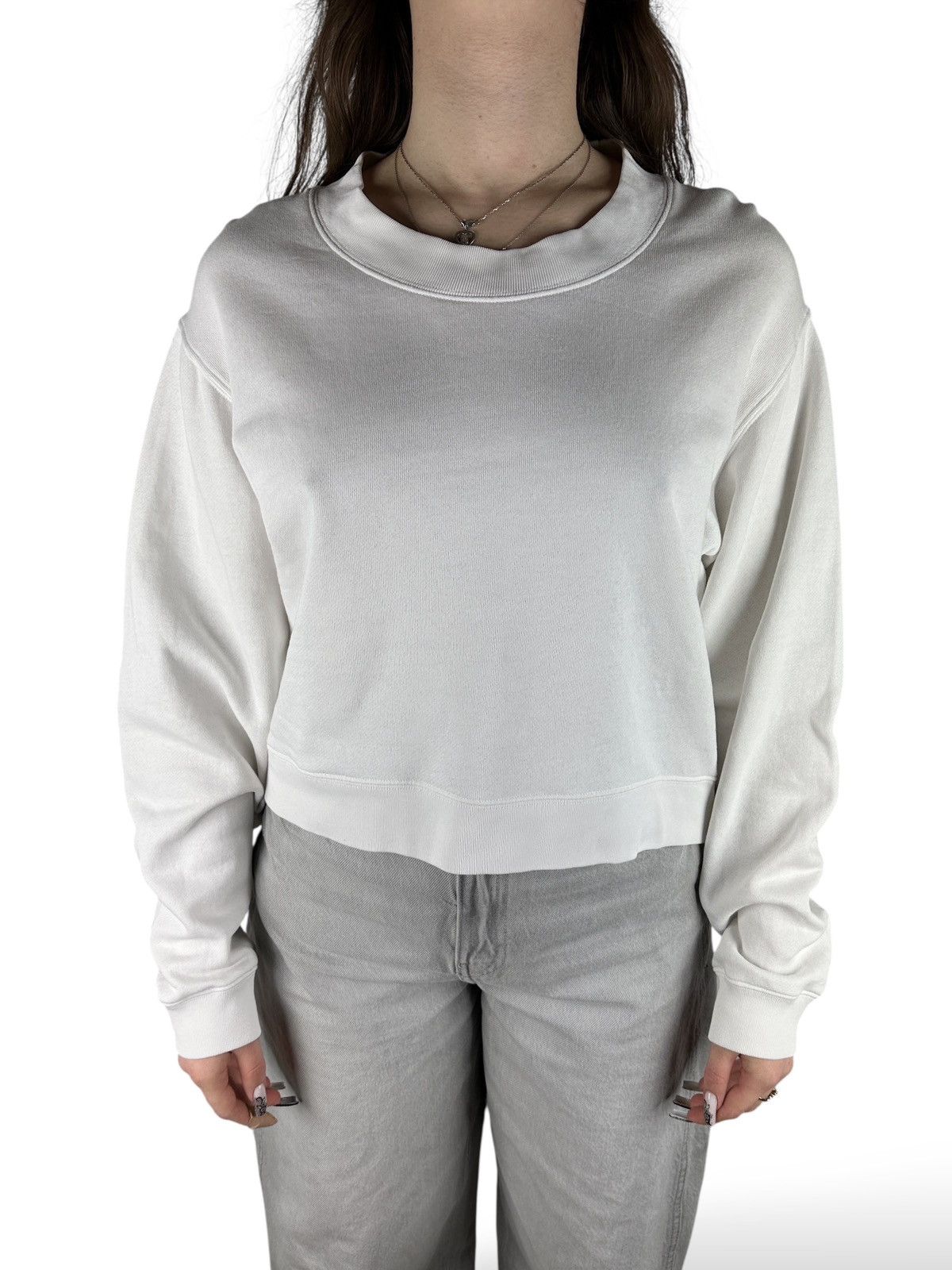 Acne Studios Acne Studios Bird Z Fleece PSS14 Cropped Crewneck Sweatshirt Size S / US 4 / IT 40 - 17 Thumbnail