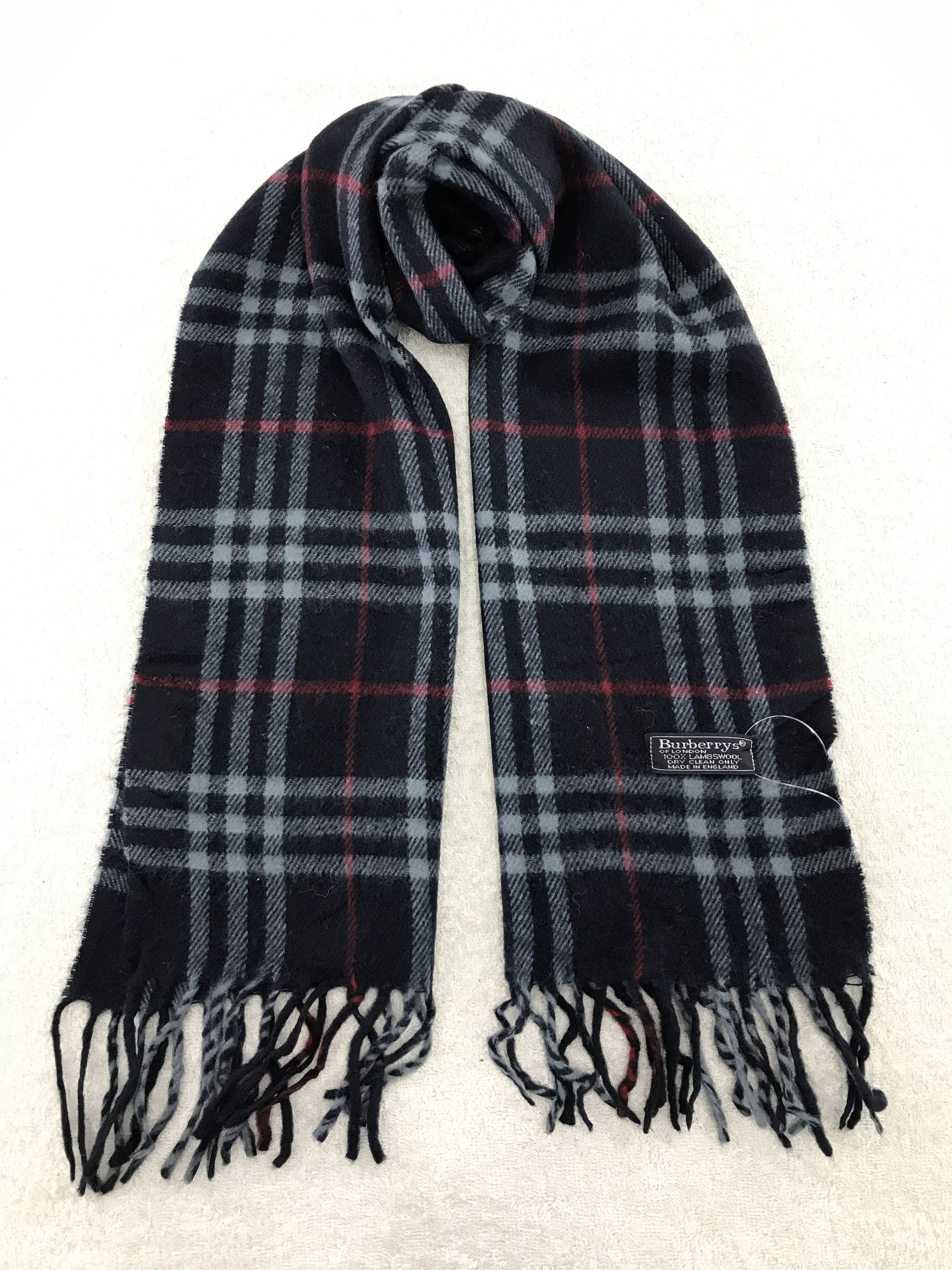 Burberry × Vintage Burberry Scarf / Muffler / Neckwear - WW1047 Size ONE SIZE - 1 Thumbnail