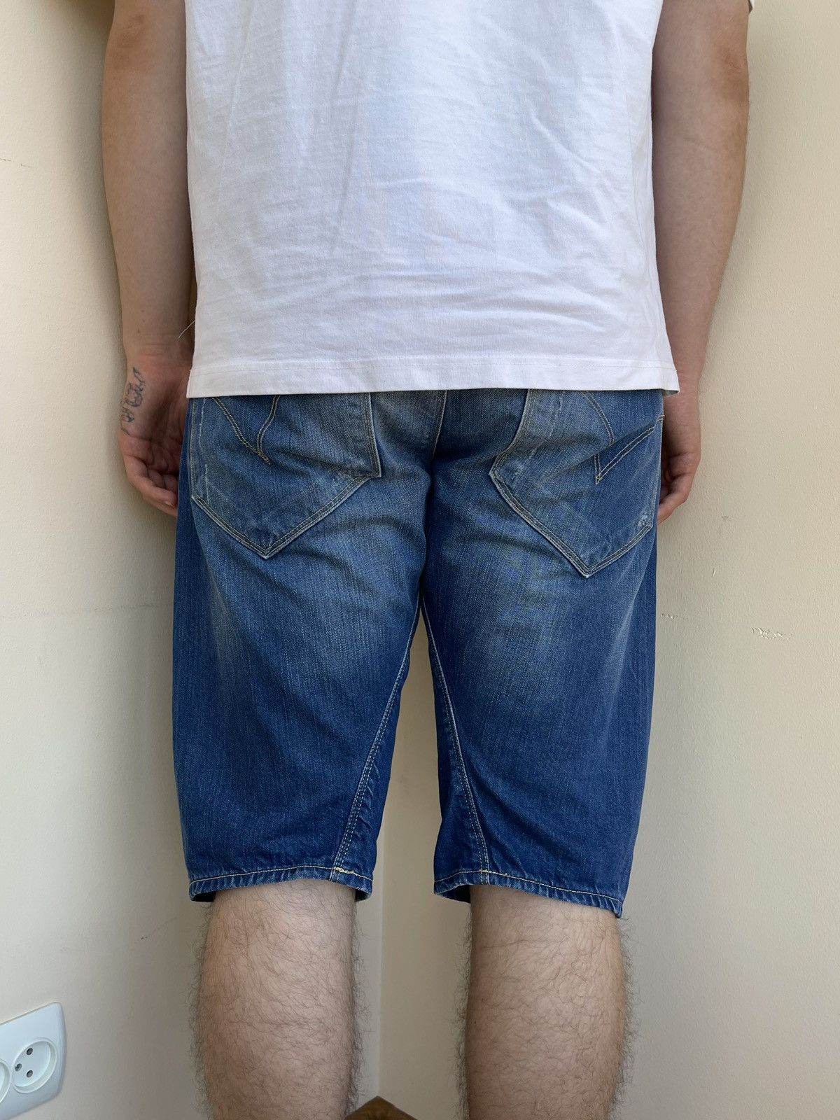 Levi's Engineered Jeans Twisted Seam Denim Shorts Vintage 2000s Size US 32 / EU 48 - 8 Thumbnail