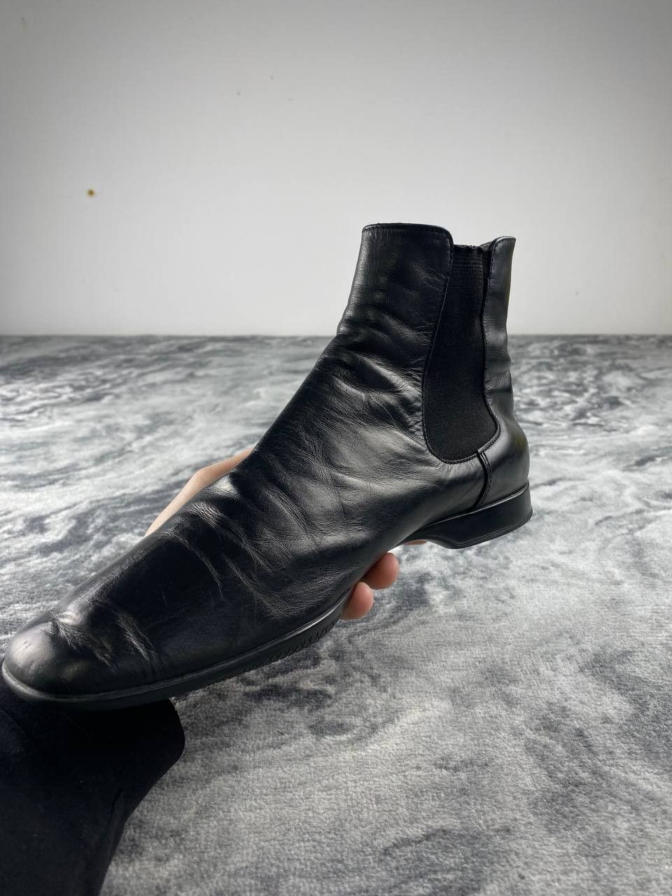 Prada Prada Sport Leather Chelsea Boots Men Size 6.5 Black Size US 7.5 / EU 40-41 - 2 Thumbnail