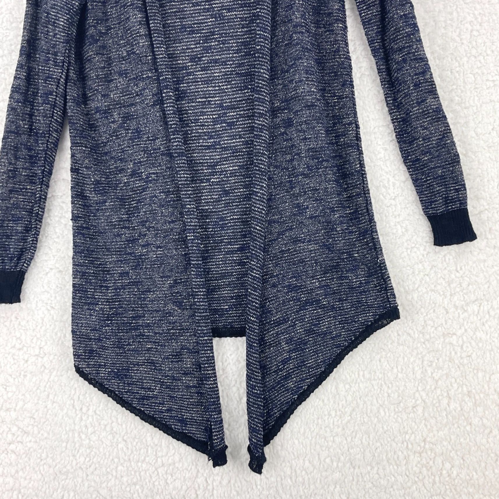 Eileen Fisher Eileen Fisher Cardigan Sweater Womens Small Blue Linen Blend Knit Open Front Raglan Sleeve V-Neck Size S / US 4 / IT 40 - 5 Thumbnail