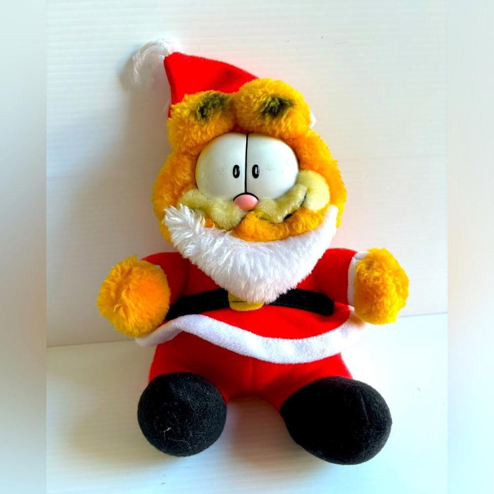 Designer Rare Vintage 1990 Garfield Santa Claus Christmas Plush Size ONE SIZE - 1 Thumbnail