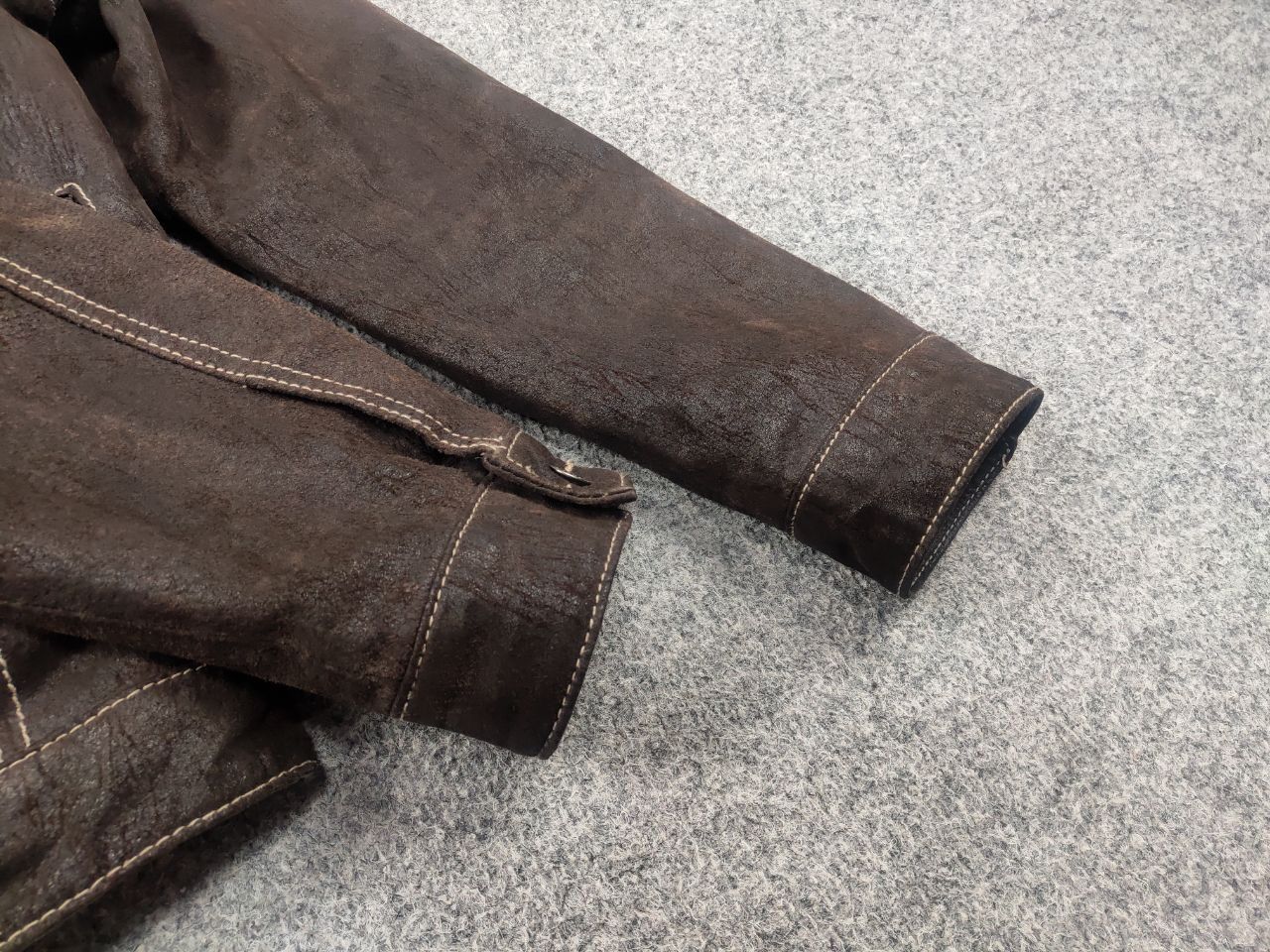 Levi's Vintage 90's Levi's Faux Suede Leather Trucker Jacket USA Size US S / EU 44-46 / 1 - 5 Thumbnail