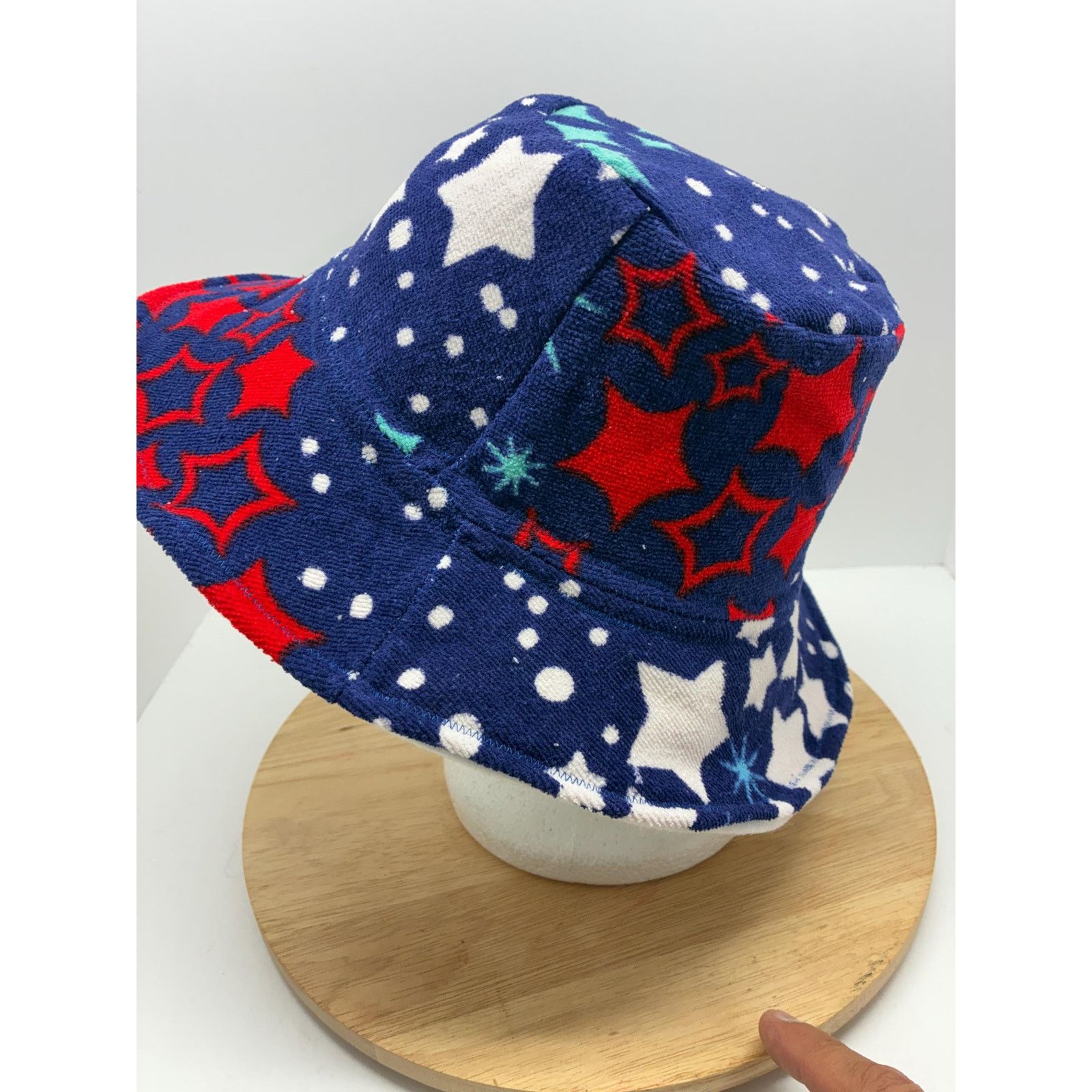Other The Firecracker — Recycled Beach Towel Bucket Hat, Stars Size ONE SIZE - 3 Thumbnail