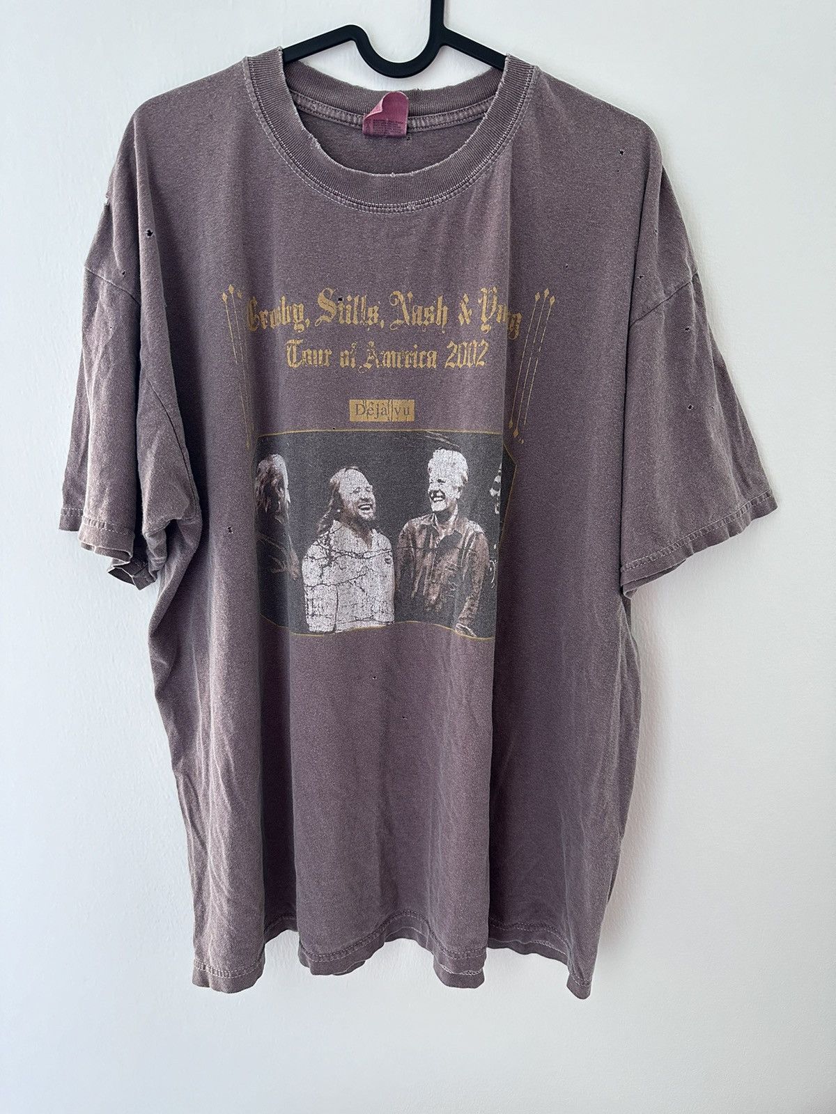 image of Band Tees x Vintage Band Tee Crosby, Stills, Nash&young in Purple, Men's (Size XL)