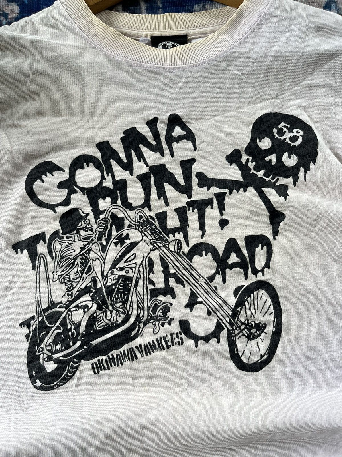 Japanese Brand 💥The Okinawa Yankees Skull Rider Big Logo Tee 🇯🇵 Size US S / EU 44-46 / 1 - 3 Thumbnail