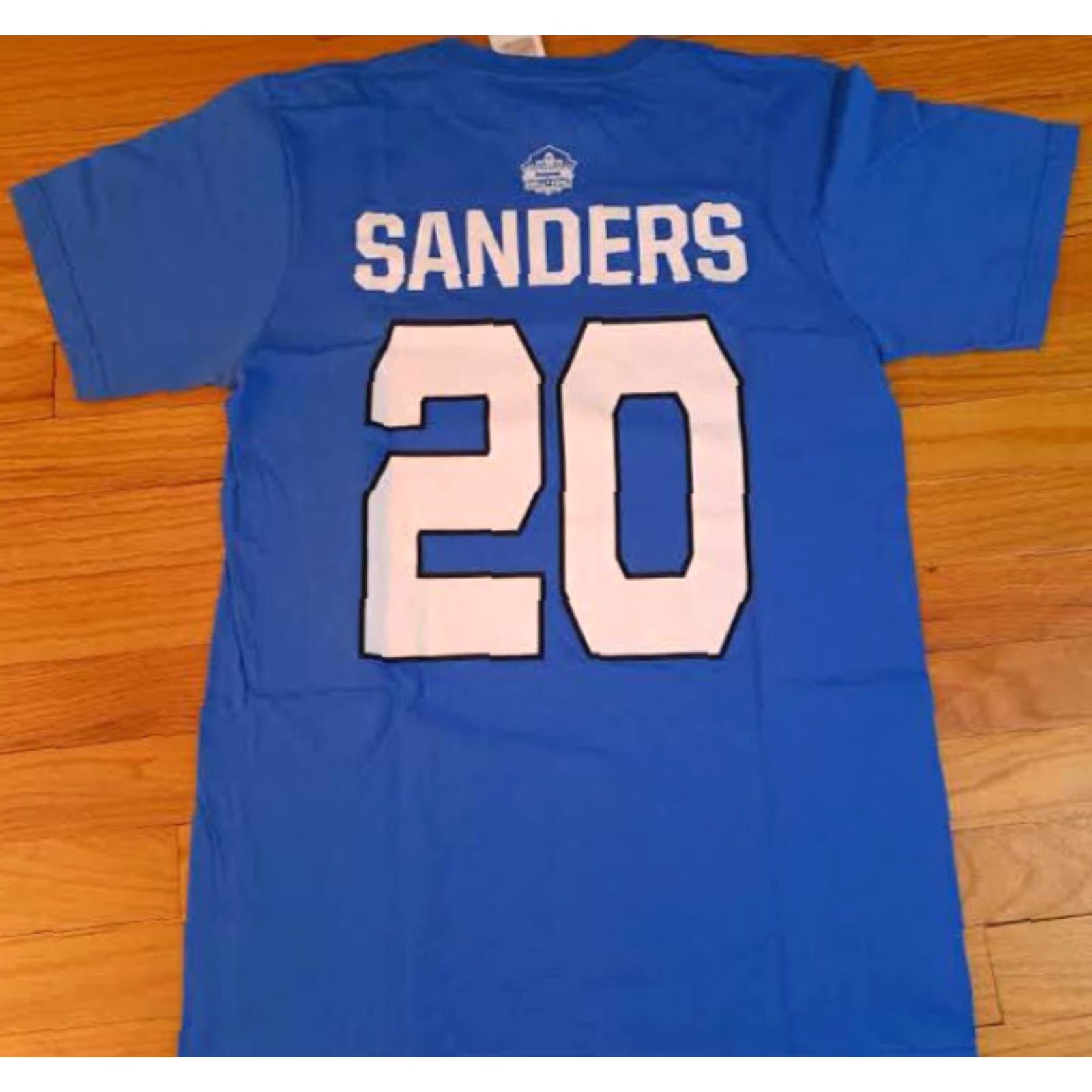 NFL VINTAGE NFL T-Shirt Detroit Lions Barry Sanders Hall of Fame Medium NWT Printed Blue Short Sleeve Unisex Adults M Mens Size US M / EU 48-50 / 2 - 6 Thumbnail