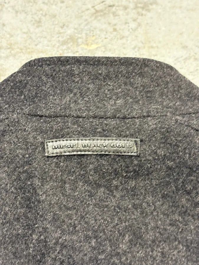 Diesel Diesel Black Gold Grey Wool Officer Buttoned Biker Jacket Size US S / EU 44-46 / 1 - 10 Thumbnail