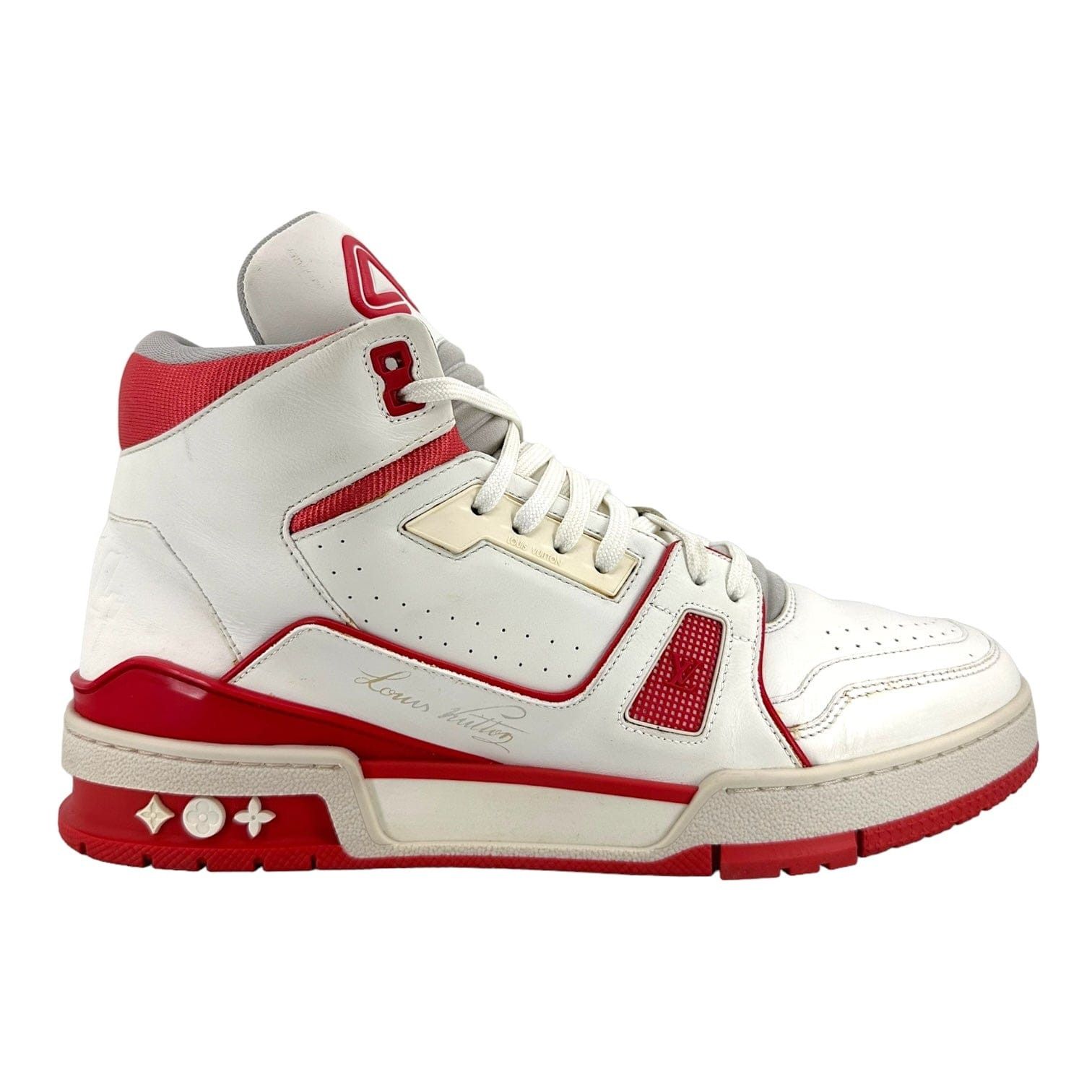 Louis Vuitton LV Trainer Mid White Red Size US 7.5 / EU 40-41 - 1 Thumbnail