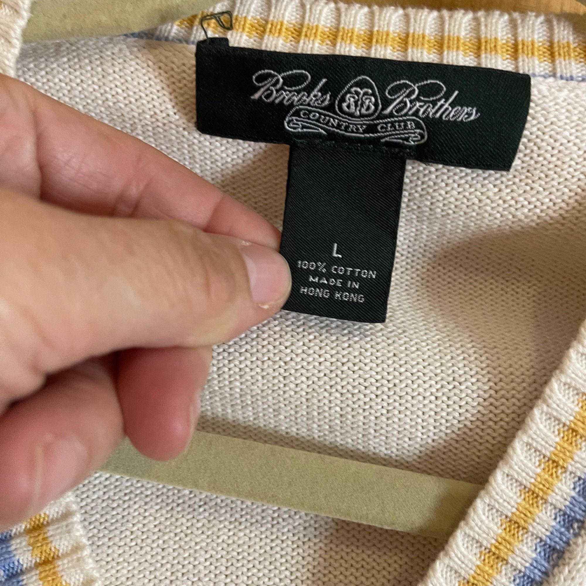 Brooks Brothers Brooks Brothers Vintage Mens Sweater Size Large Size US L / EU 52-54 / 3 - 3 Thumbnail