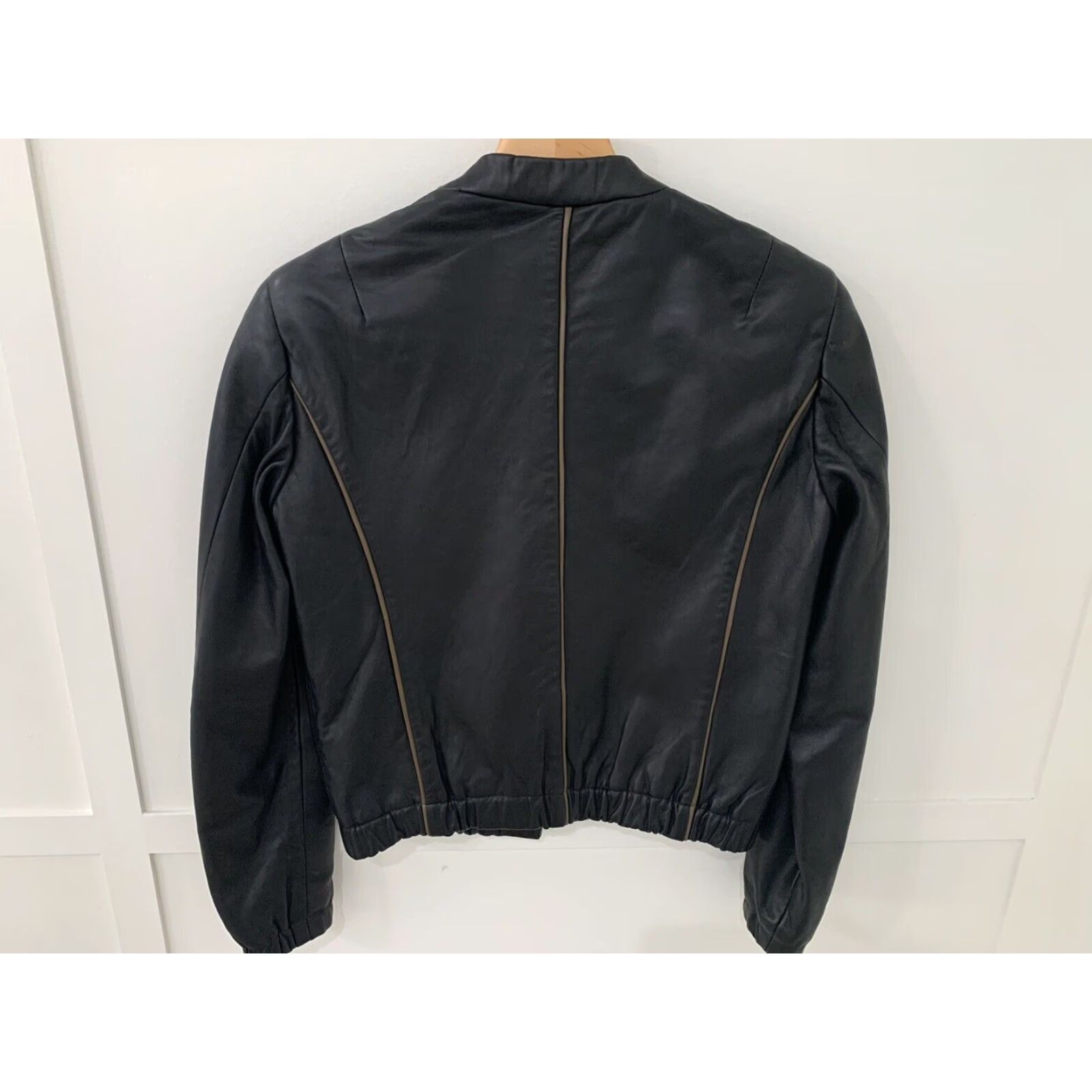 Vintage VINTAGE J Crew Leather Bomber Jacket Coat Women's Brown Size 2 Size XS / US 0-2 / IT 36-38 - 2 Thumbnail