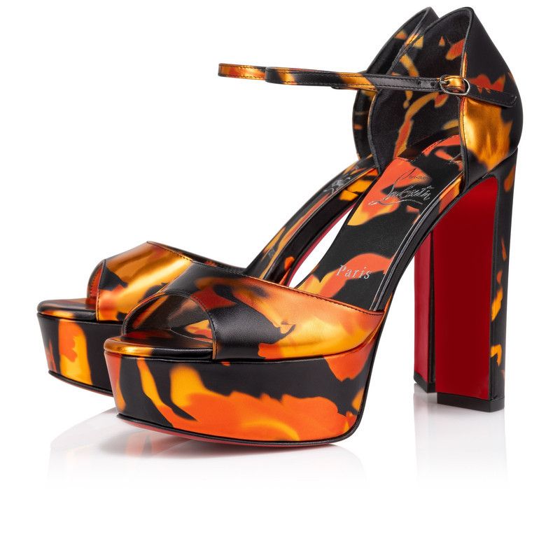 Christian Louboutin os11x0526 Sandaloo 130mm Sandals in Multicolor Size US 8 / IT 38 - 3 Thumbnail