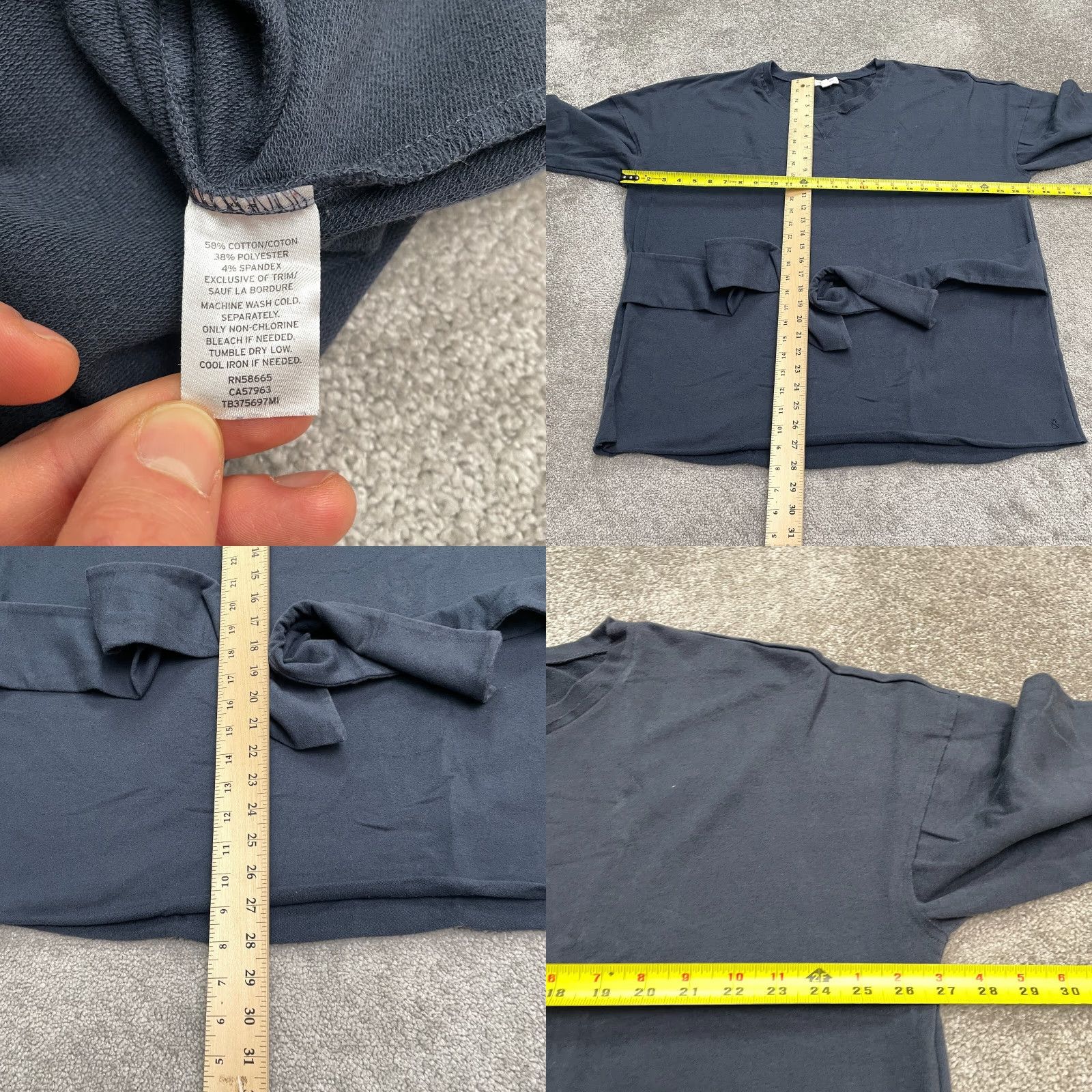 Treasure & Bond Treasure & Bond Belted Pullover Sweatshirt Womens XXL Blue Crew Neck Oversized Size XXL / US 16-18 / IT 52-54 - 8 Thumbnail
