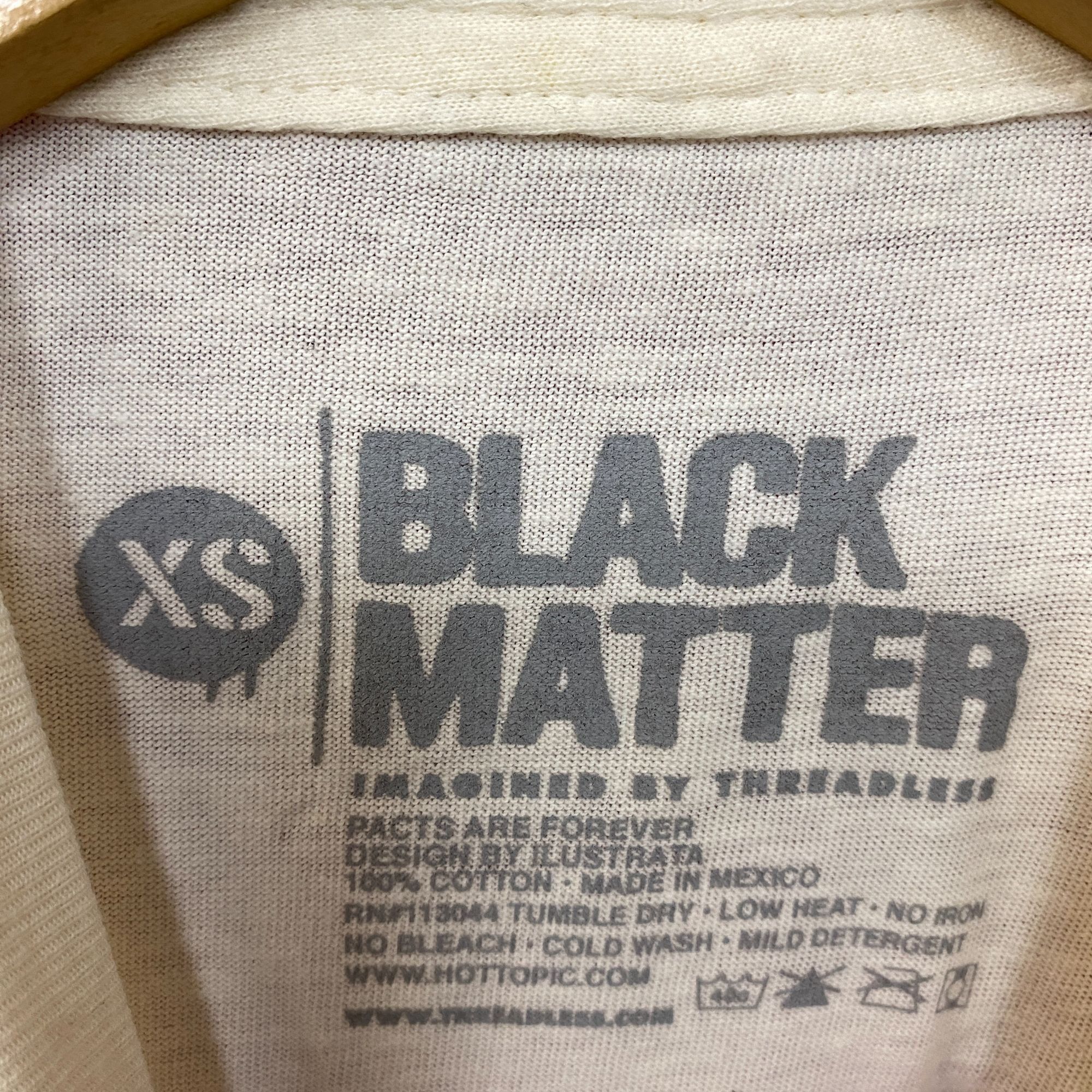 Threadless Black Matter Pacts Are Forever Baphomet Beige T-Shirt Extra Size US XS / EU 42 / 0 - 4 Thumbnail