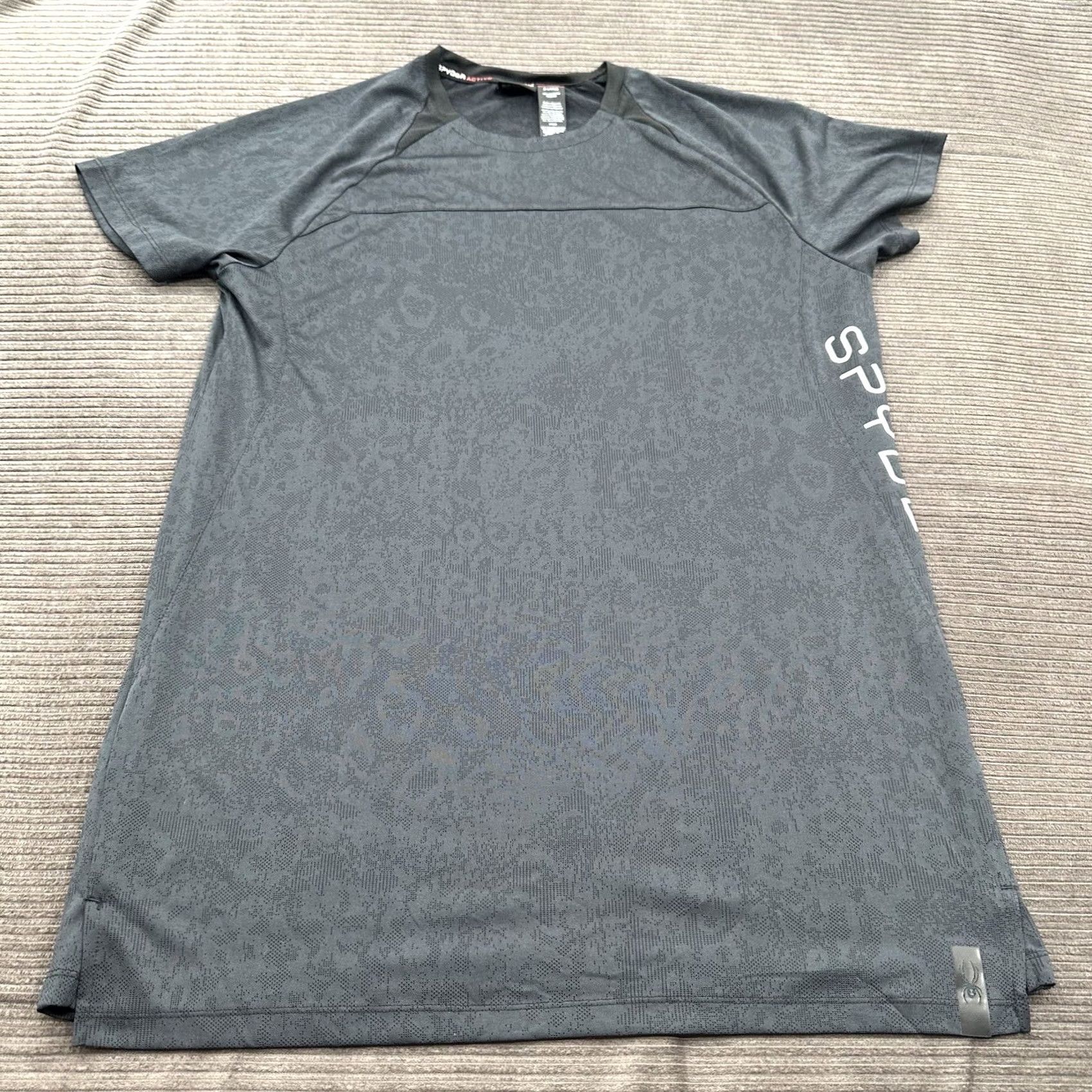 Spyder Spyder Crew Shirt Men XL Gray Raglan Quick Dry Gym Workout Training Shirt Size US XL / EU 56 / 4 - 2 Thumbnail