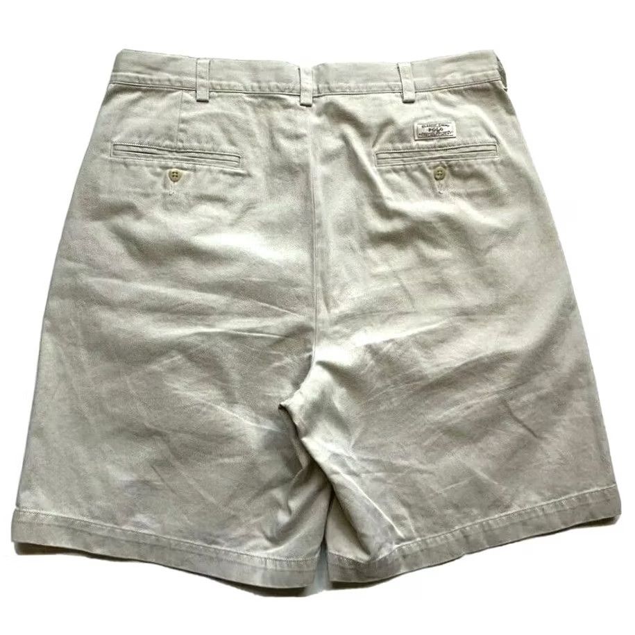 Polo Ralph Lauren Polo Ralph Lauren Tyler Shorts Mens 34 Chino Beige Pleated Logo 90s Summer Casual Outdoor Beach Shirt/Bottoms Size US S / EU 44-46 / 1 - 2 Thumbnail