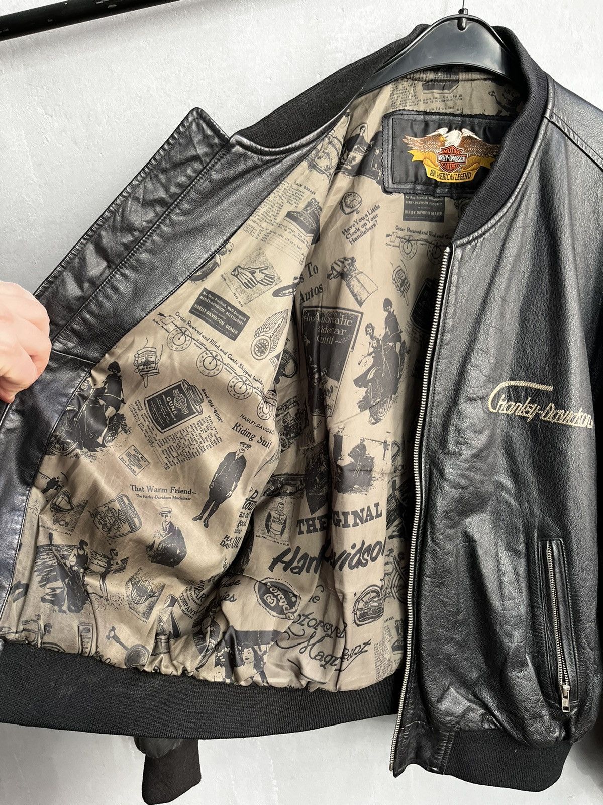 Harley Davidson × Vintage Harley Davidson leather jacket vintage Size US L / EU 52-54 / 3 - 16 Thumbnail