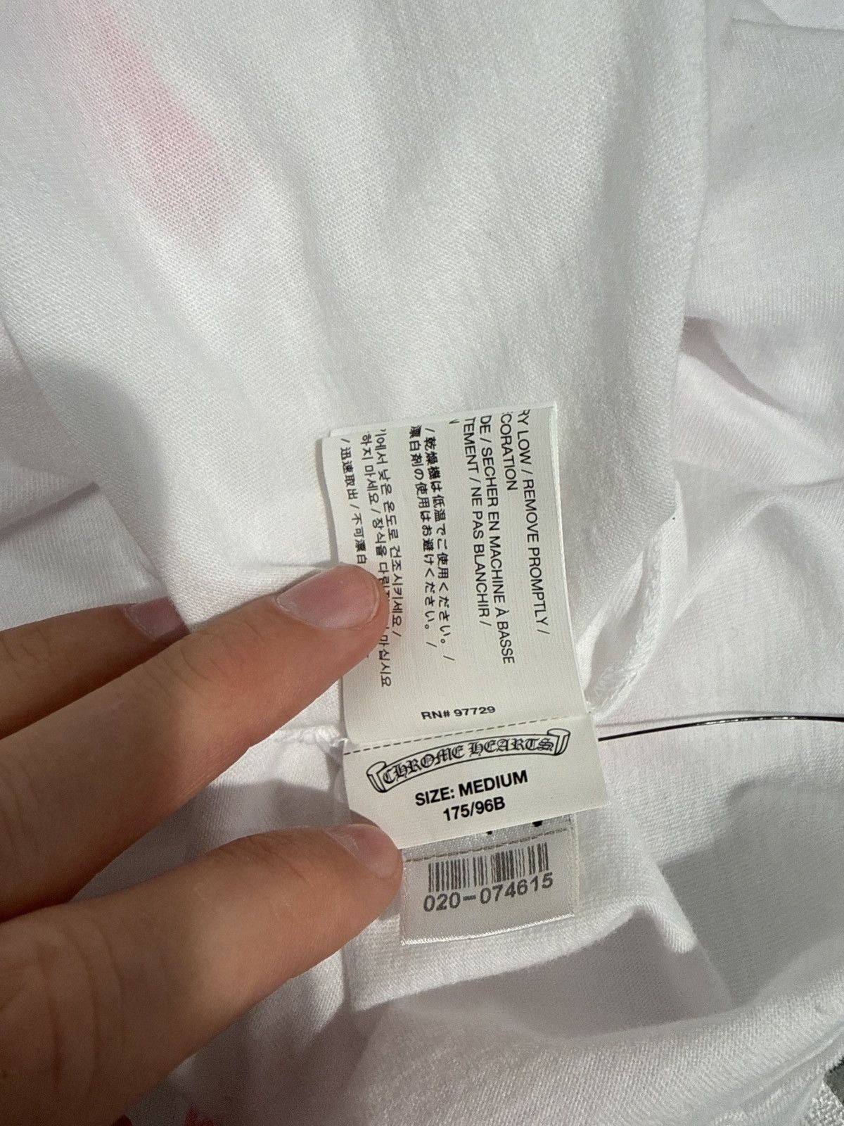 Chrome Hearts Chrome Hearts Foti Long Sleeve Shirt White Pink Size US M / EU 48-50 / 2 - 6 Thumbnail