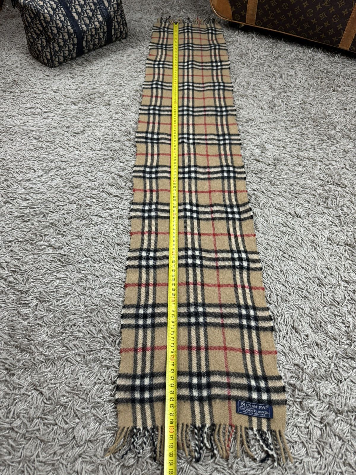 Burberry Vintage cashmere scarf Burberry’s 90s original luxury item Size ONE SIZE - 4 Thumbnail