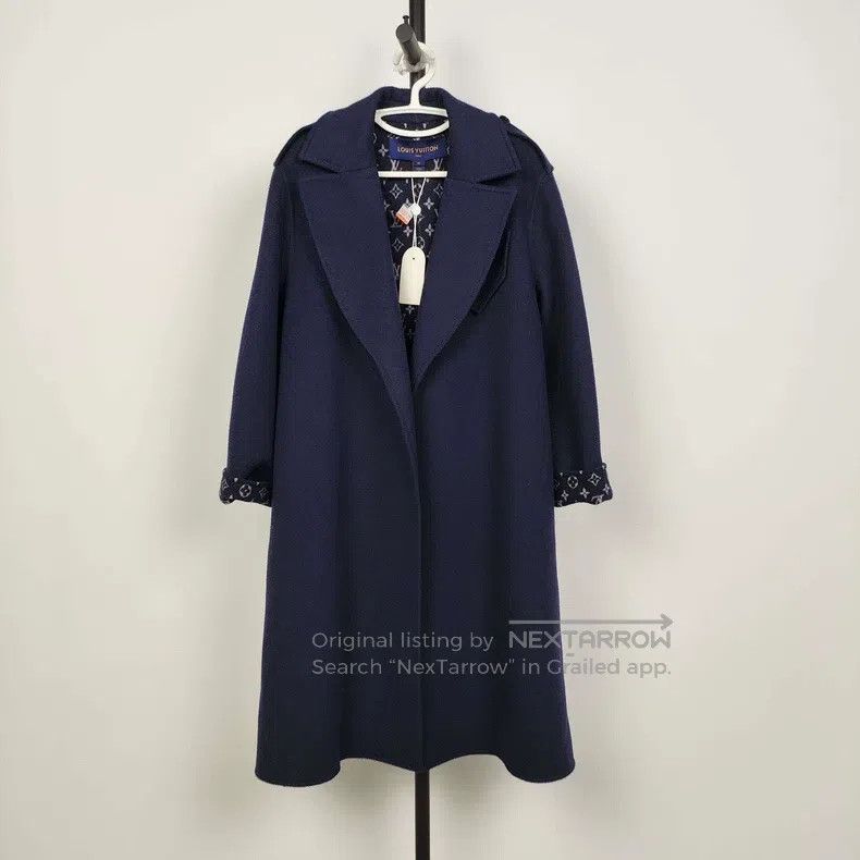 Louis Vuitton Louis Vuitton Wool print coat Size S / US 4 / IT 40 - 1 Thumbnail